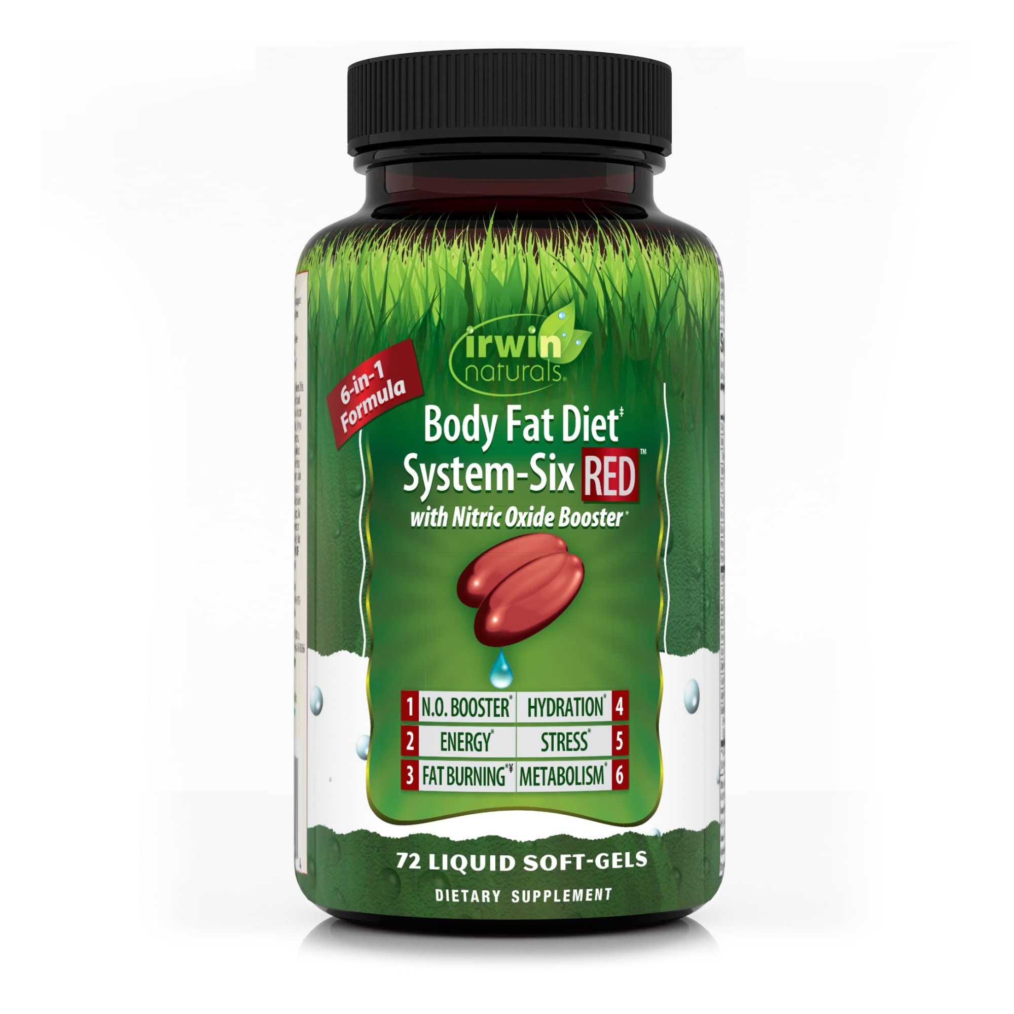Irwin Naturals Body Fat Diet System-Six Red, 72 Softgels Irwin Naturals uk supplements