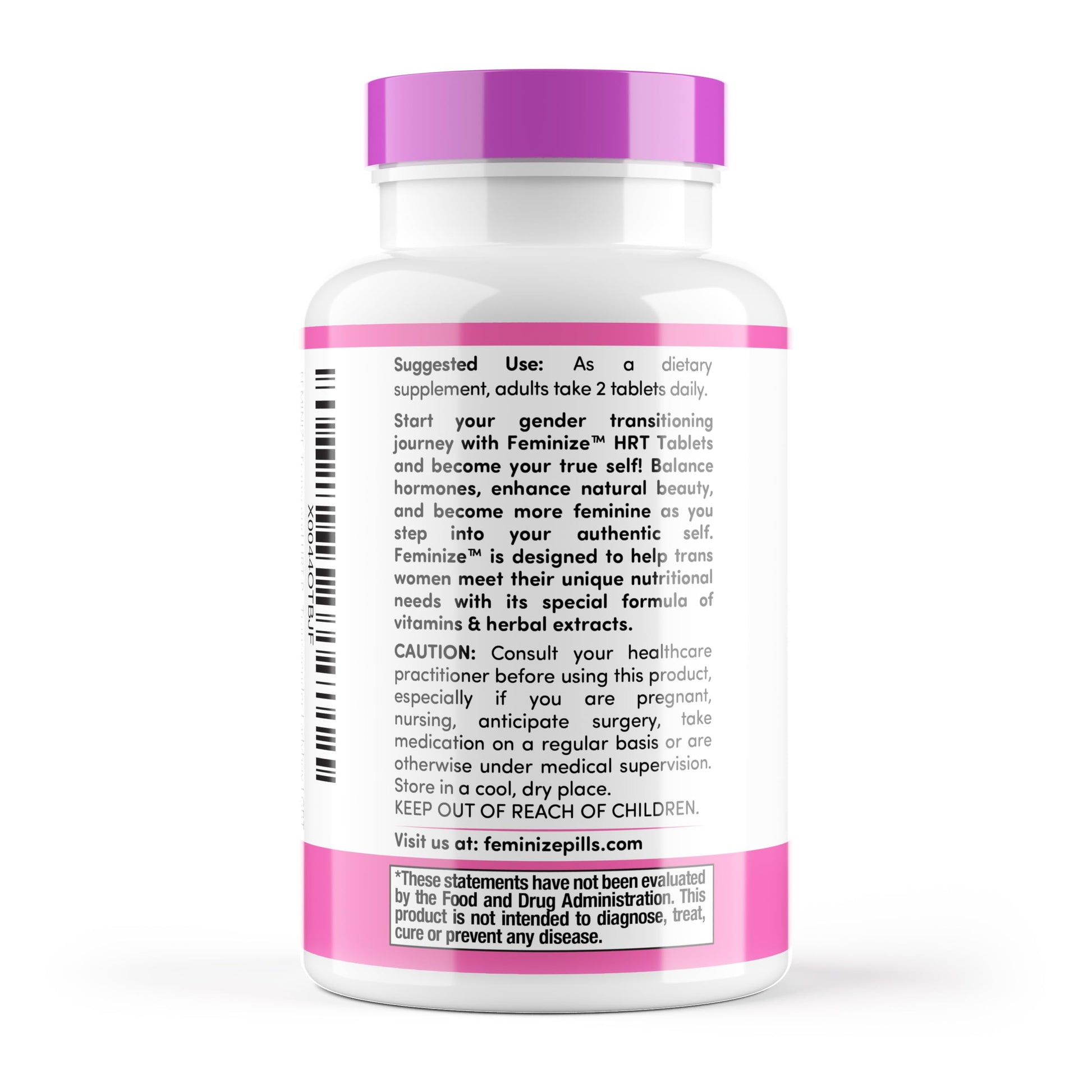 FEMINIZE Transcend HRT Pills for Estrogen - Potent HRT Estrogen Complex - Big Breats Soft Skin Feminizer FEMINIZE uk supplements