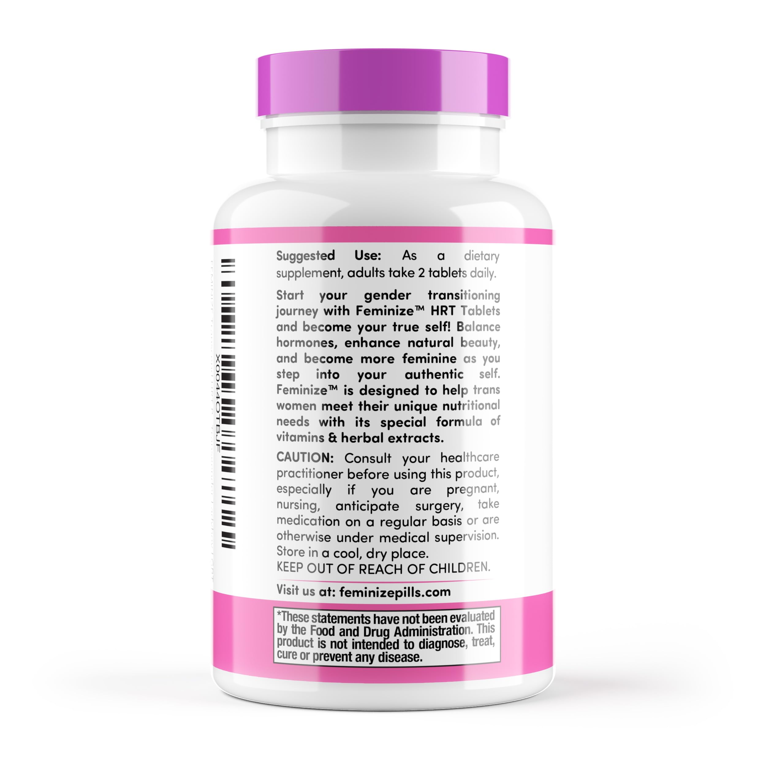 FEMINIZE Transcend HRT Pills for Estrogen - Potent HRT Estrogen Complex - Big Breats Soft Skin Feminizer FEMINIZE uk supplements