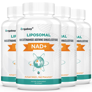 Orgabay Liposomal NAD+ Supplement 500 mg, High Absorption, Boost NAD+ with TMG 250 mg, Actual NAD Plus More Efficient Than Nicotinamide Riboside, Support Cellular Energy, Healthy Aging | 240 Softgels Orgabay uk supplements