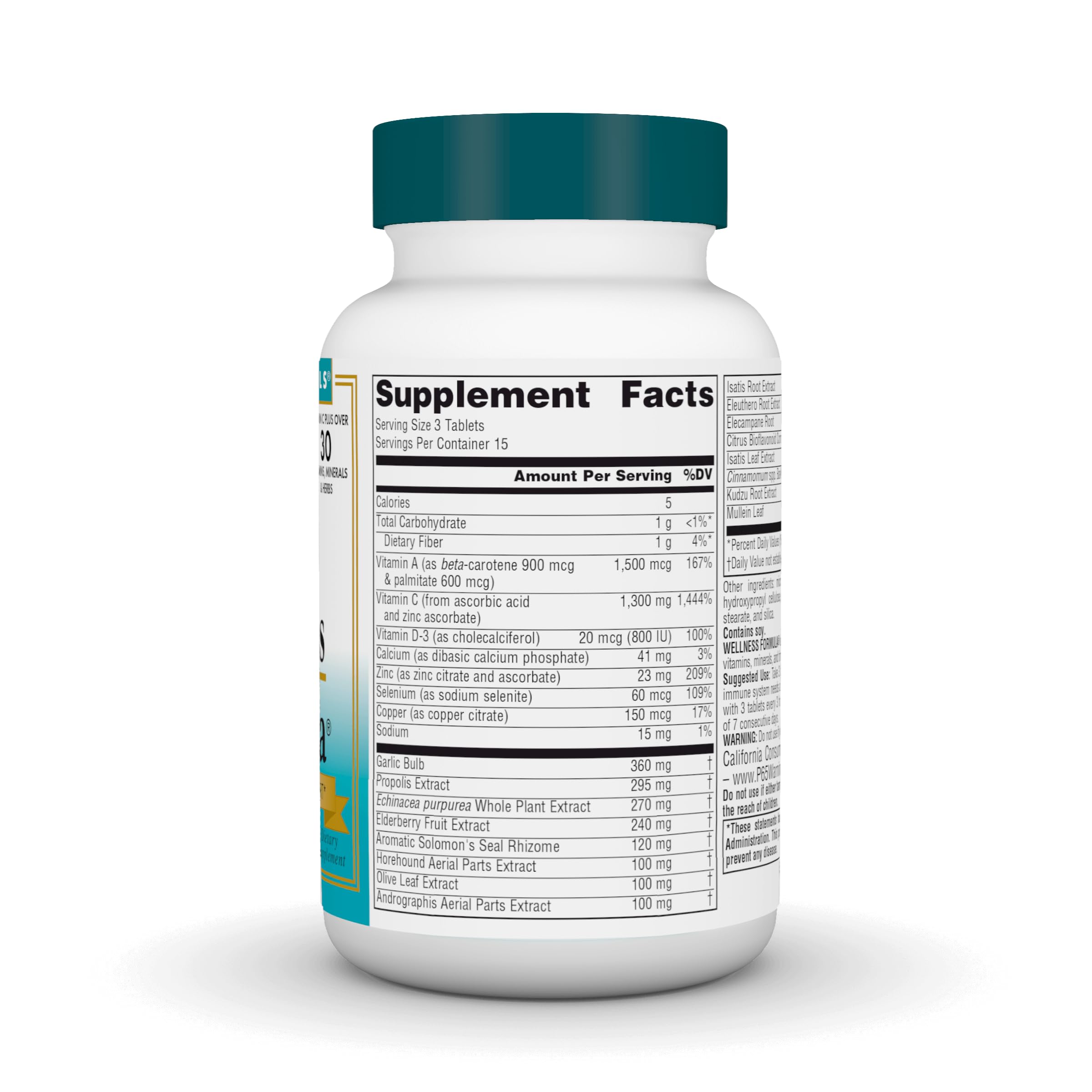 Source Naturals Wellness Formula Bio-Aligned Vitamins & Herbal Defense - Immune System Support Supplement & Immunity Booster - 45 Tablets Source Naturals uk supplements