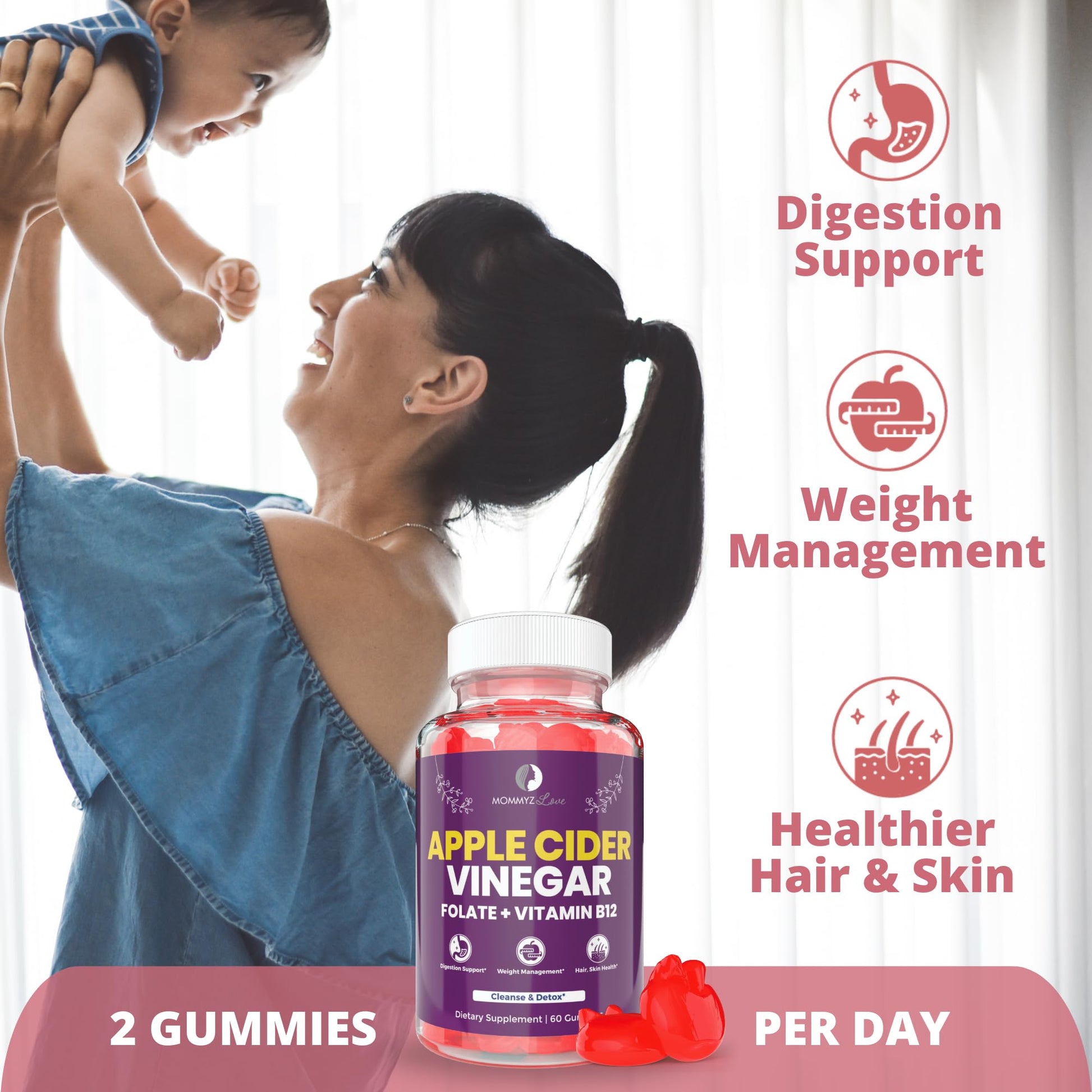 Probiotics for Vaginal Probiotics for Vaginal Odor Control, Balanced PH Levels Plus Apple Cider Vinegar Gummies Mommyz Love uk supplements