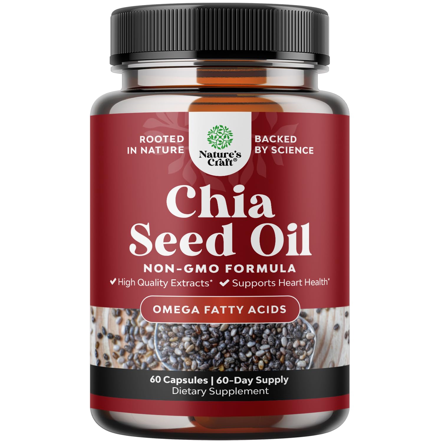 Chia Seed Oil Supplement for Weight Loss and Energy Natural Superfood Protein Metabolis Natures Craft uk supplements