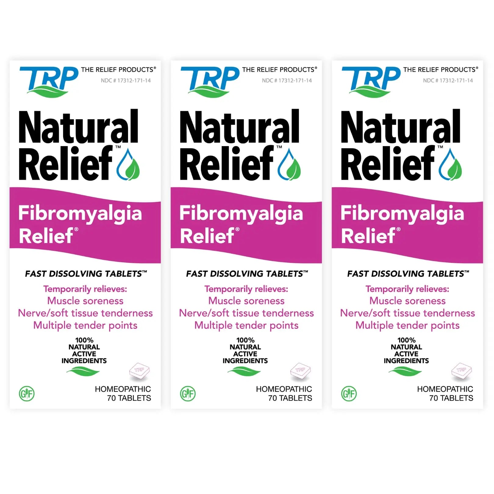 Fibromyalgia Relief for Temporary Relief of Muscle Soreness Discomfort Tenderness Difficulty Moving Joint Pain (3 Pack) TRP THE RELIEF PRODUCTS uk supplements