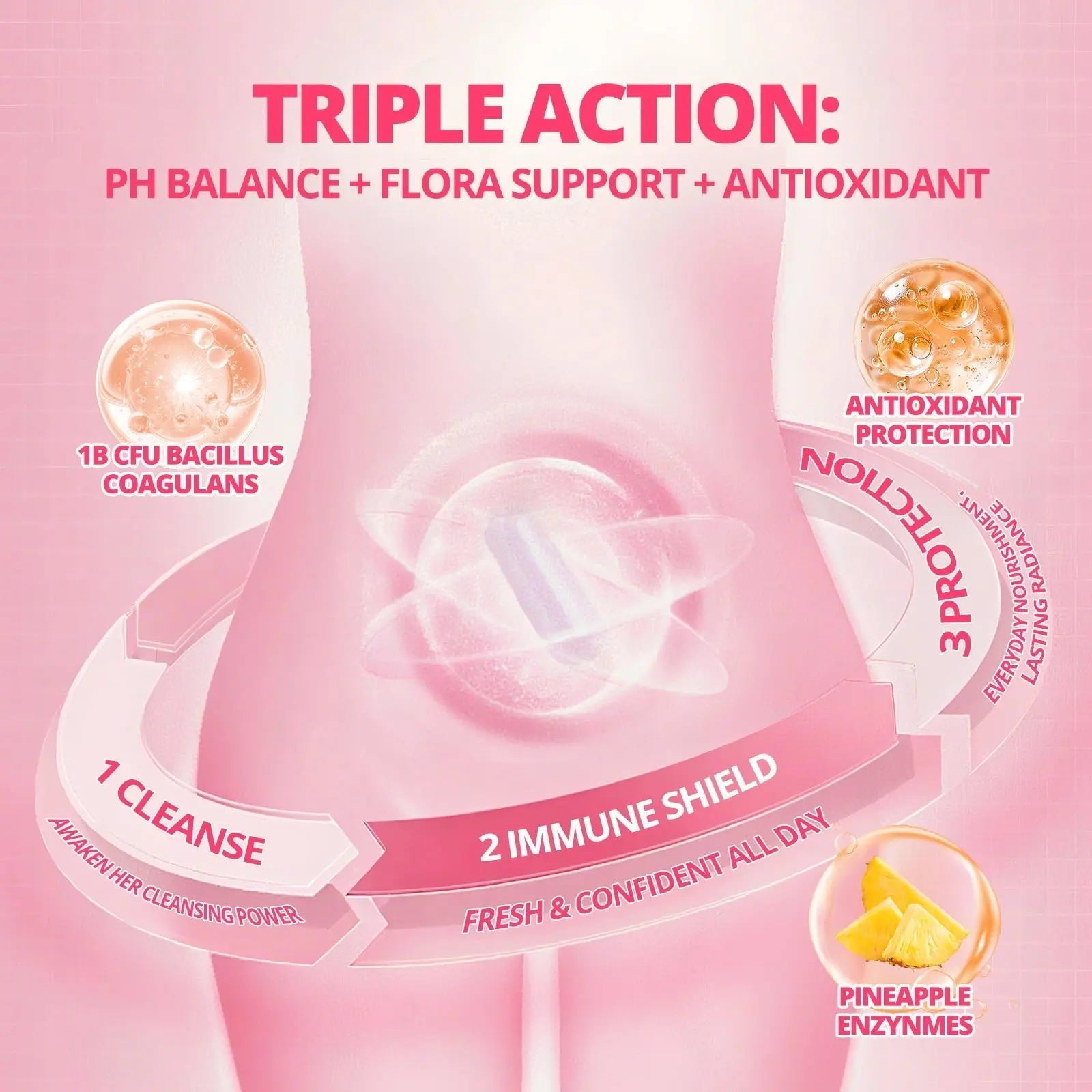 Women's Probiotic Gummies Nutrition Premium Feminine Balance Gummies - Supports pH Balance, Digestion & Immune Health - Hawaiian Pineapple Flavor sups nature uk supplements