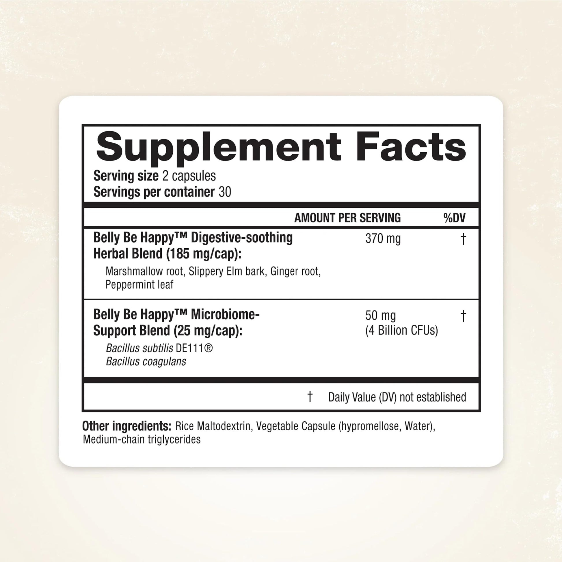 RidgeCrest Herbals Belly Be Happy - 60 Capsules - Digestive Comfort Support - Non-GMO RidgeCrest Herbals uk supplements
