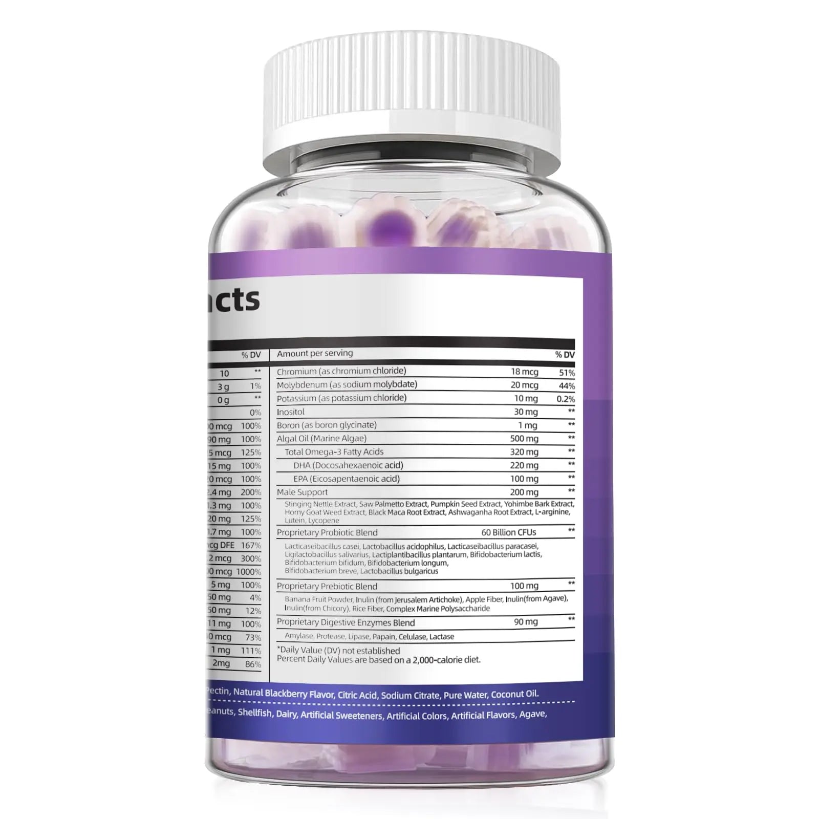 Multivitamin for Men, Mens Multivitamins Gummies w/Omega-3, Probiotics, Inositol, Folate, Biotin, Zinc, Vitamins A, C, D, E, B Migcopat uk supplements