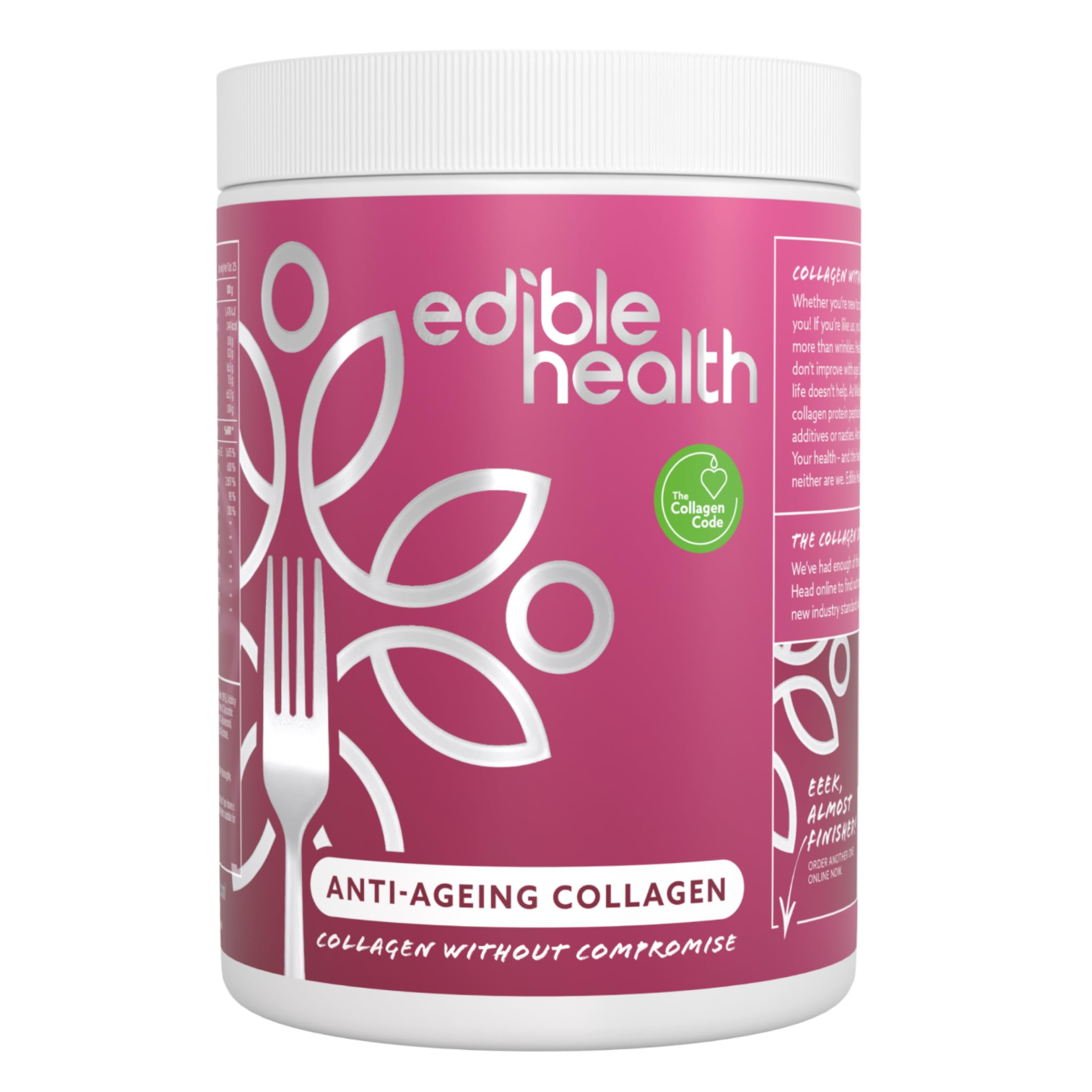 High Protein Edible Health Anti-Ageing Protein Powder, Regenerative Collagen Supplements Edible Health uk supplements