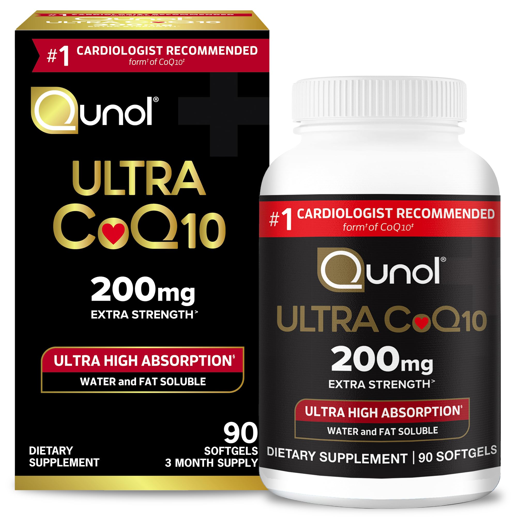 Qunol CoQ10 200mg Softgels, Ultra CoQ10 - Ultra High Absorption Coenzyme Q10 Qunol uk supplements