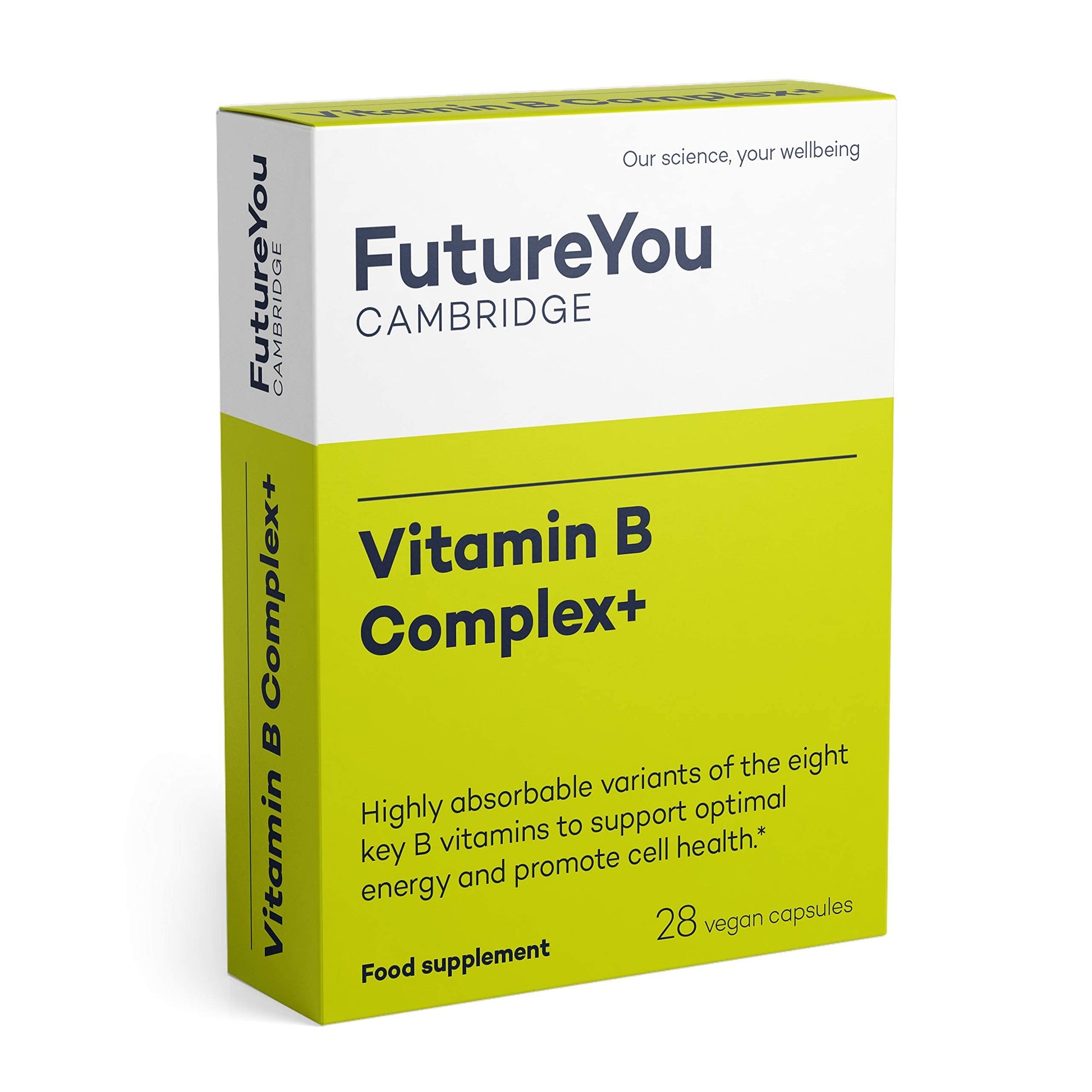 Vitamin B Complex+ Supplements – 8 Key B Vitamins for Optimal Cell Health – Energy Capsules FutureYou Cambridge uk supplements