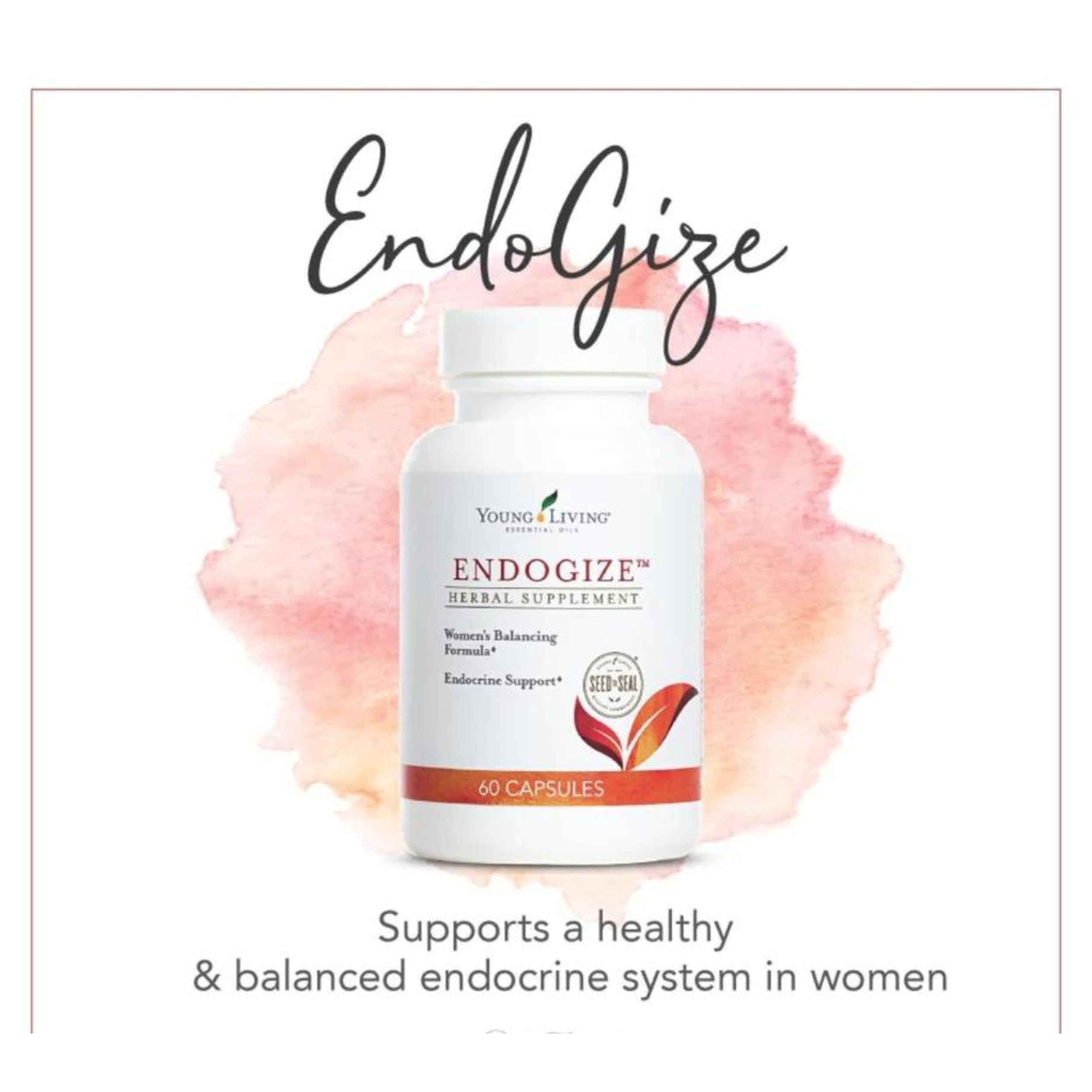 Young Living - EndoGize 60 Capsules | Hormonal Health & Endocrine System Support with Essential Oils | Daily Herbal Supplement for Women's Wellness & Balancing Formula Young Living uk supplements