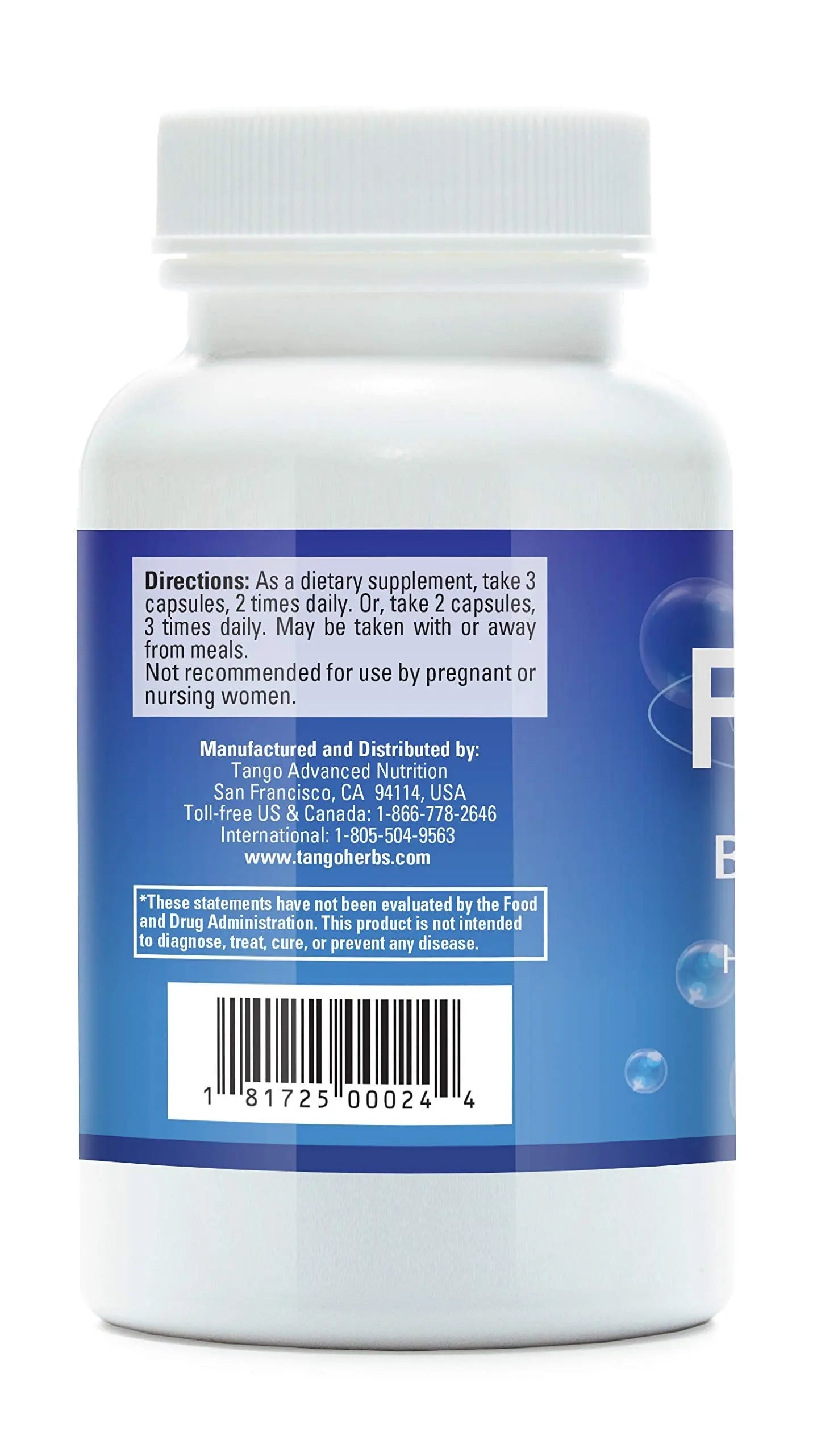 Tango FloControl Natural Bladder Support Supplement Promotes Healthy Bladder Control and Comfort (180 Vegetarian Capsules) Tango uk supplements