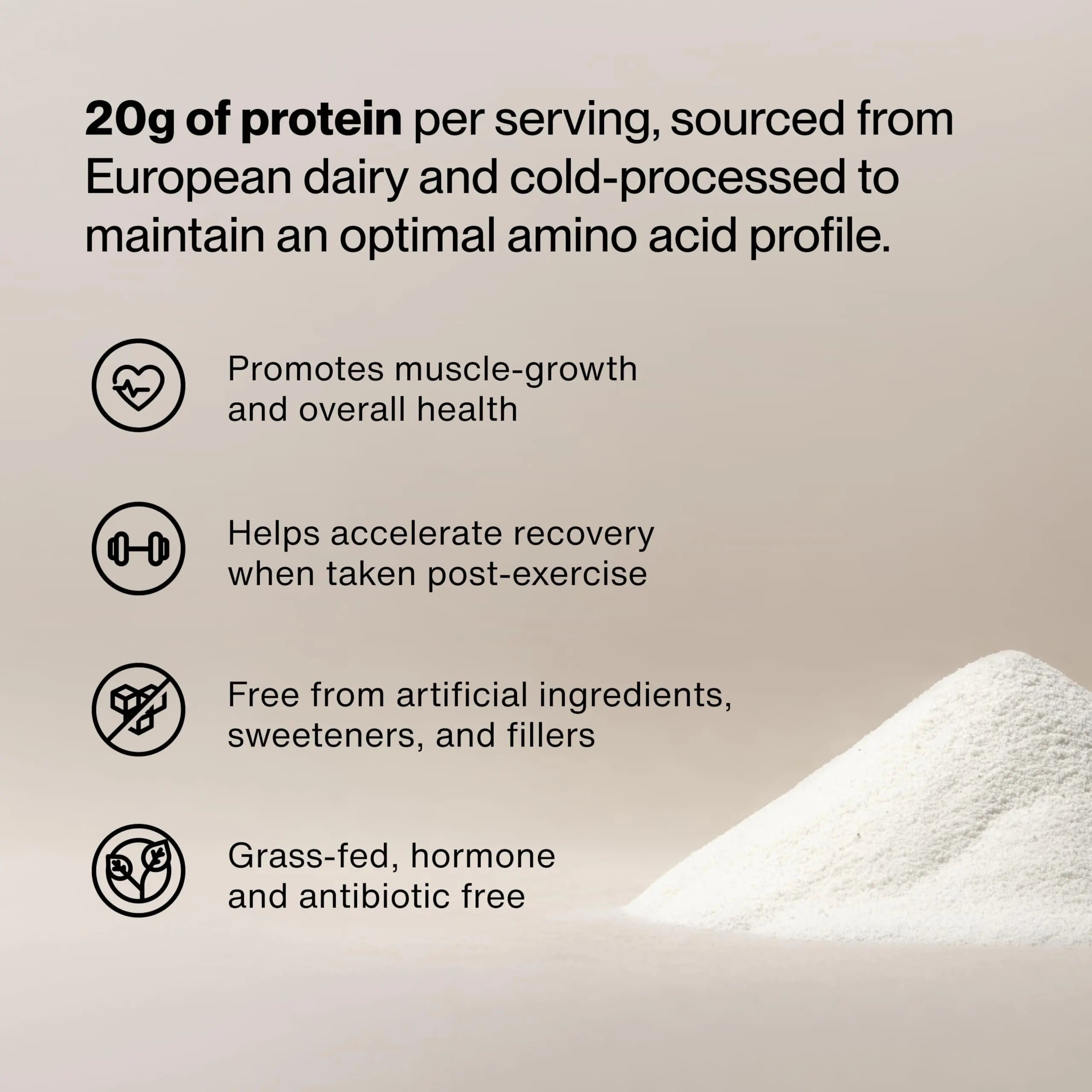 Momentous Essential Grass-Fed Whey Protein Powder - 20 g Whey Isolate Protein - NSF Certified for Sport - Gluten-Free - 25 Servings for Essential Everyday Use - Unflavored - Package May Vary Momentous uk supplements