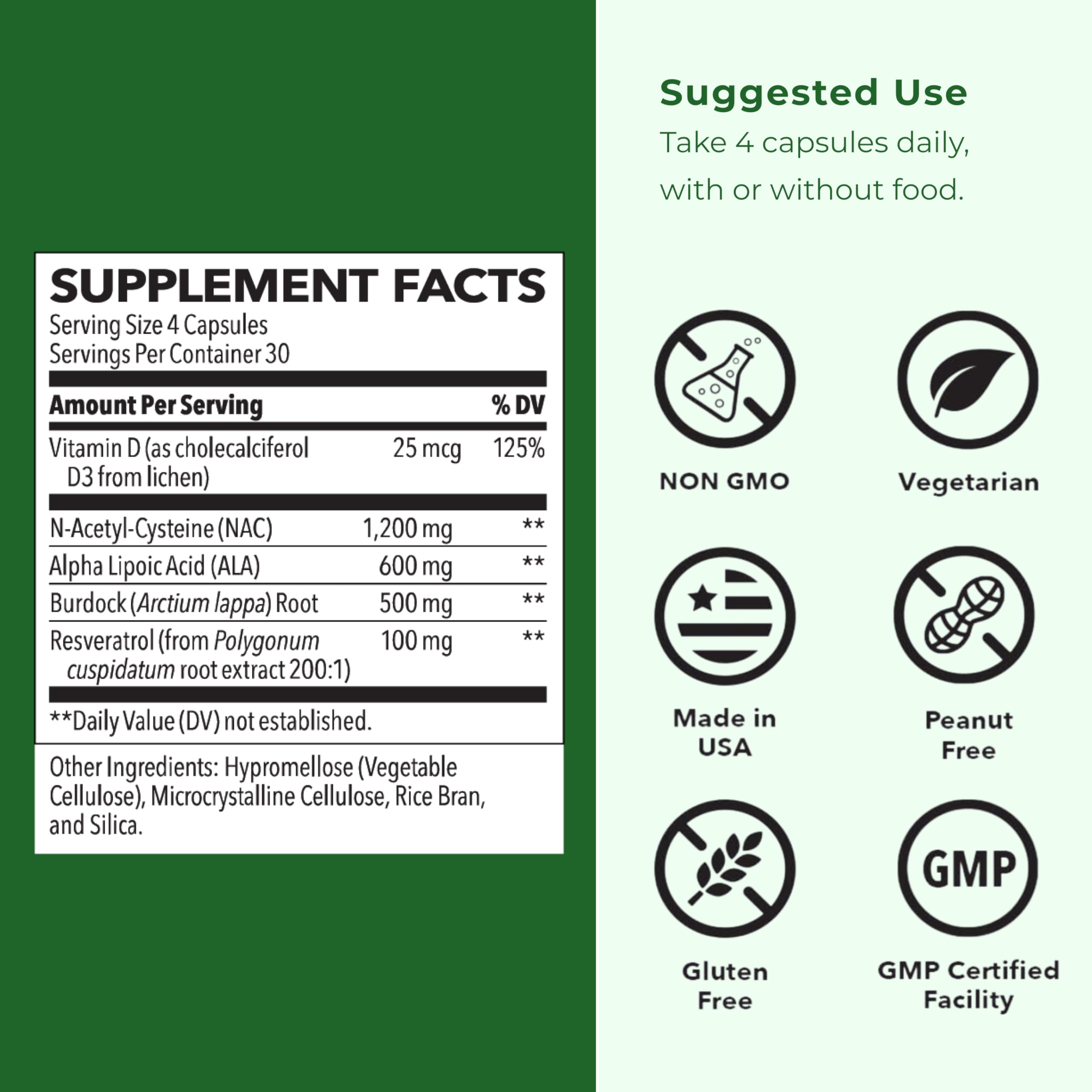 LifeSeasons Kidney Support Supplement – Cellular Protection with NAC, Alpha Lipoic Acid, Resveratrol, Burdock Root & Vitamin D3 – Supports Detox, Oxidative Stress & Renal Function – 120 Capsules LifeSeasons uk supplements