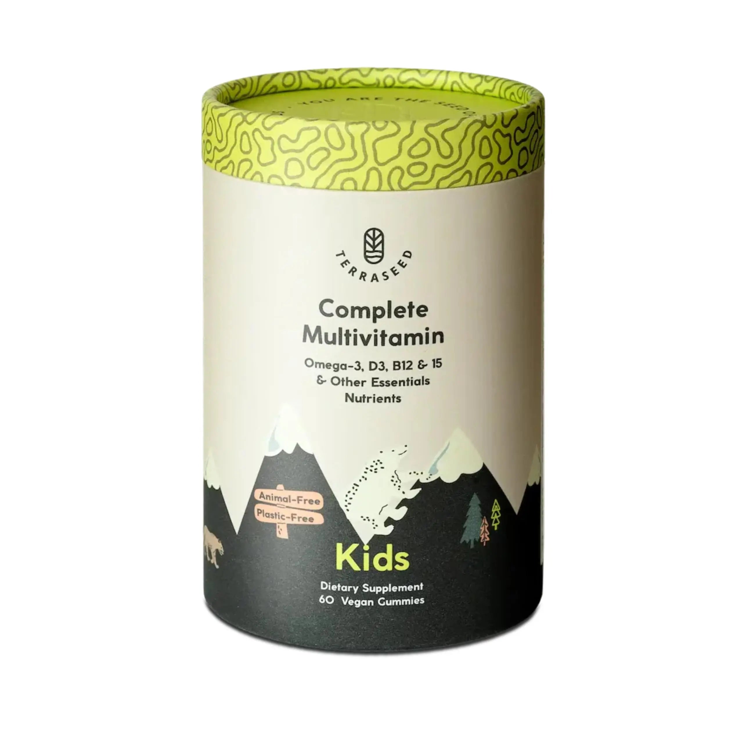 Terraseed Complete Kids Multivitamin Gummies - with Omega 3,6,9, Vitamin B12, Folic Acid, Iodine, Vitamin C, Zinc - Kids Daily Essential Vitamins Terraseed uk supplements