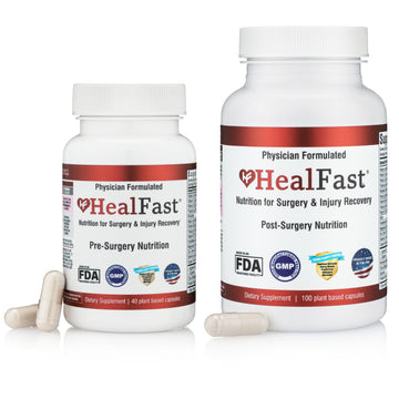 HealFast Complete Surgery & Injury Recovery Supplement: for Wound, Scar Treatment & Bruising w/Vitamins, Bromelain, Quercetin & Probiotics (Pre+Post Op) HealFast uk supplements