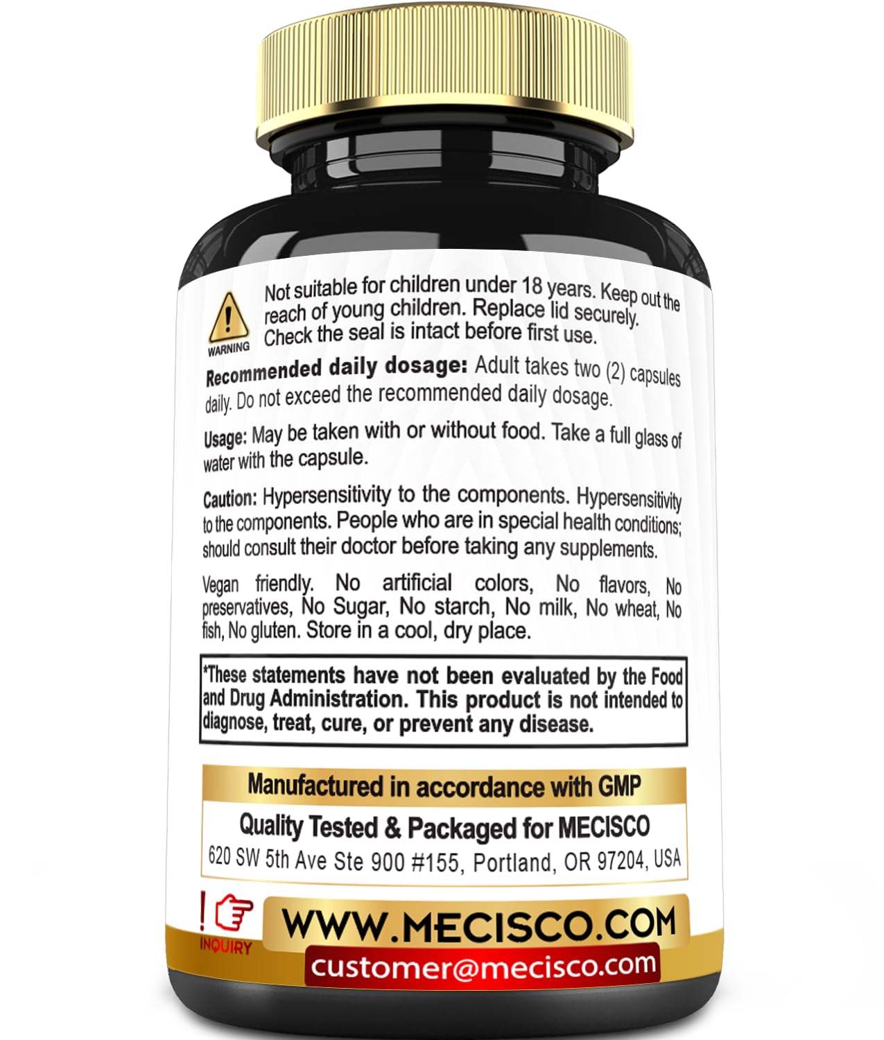 Mecisco 11 in 1 Citrus Bergamot Supplement 1000mg with Black Chokeberry, Berberine HCl & More - 90 Capsules - Supports Heart Health, Immune System, Energy Production Mecisco uk supplements