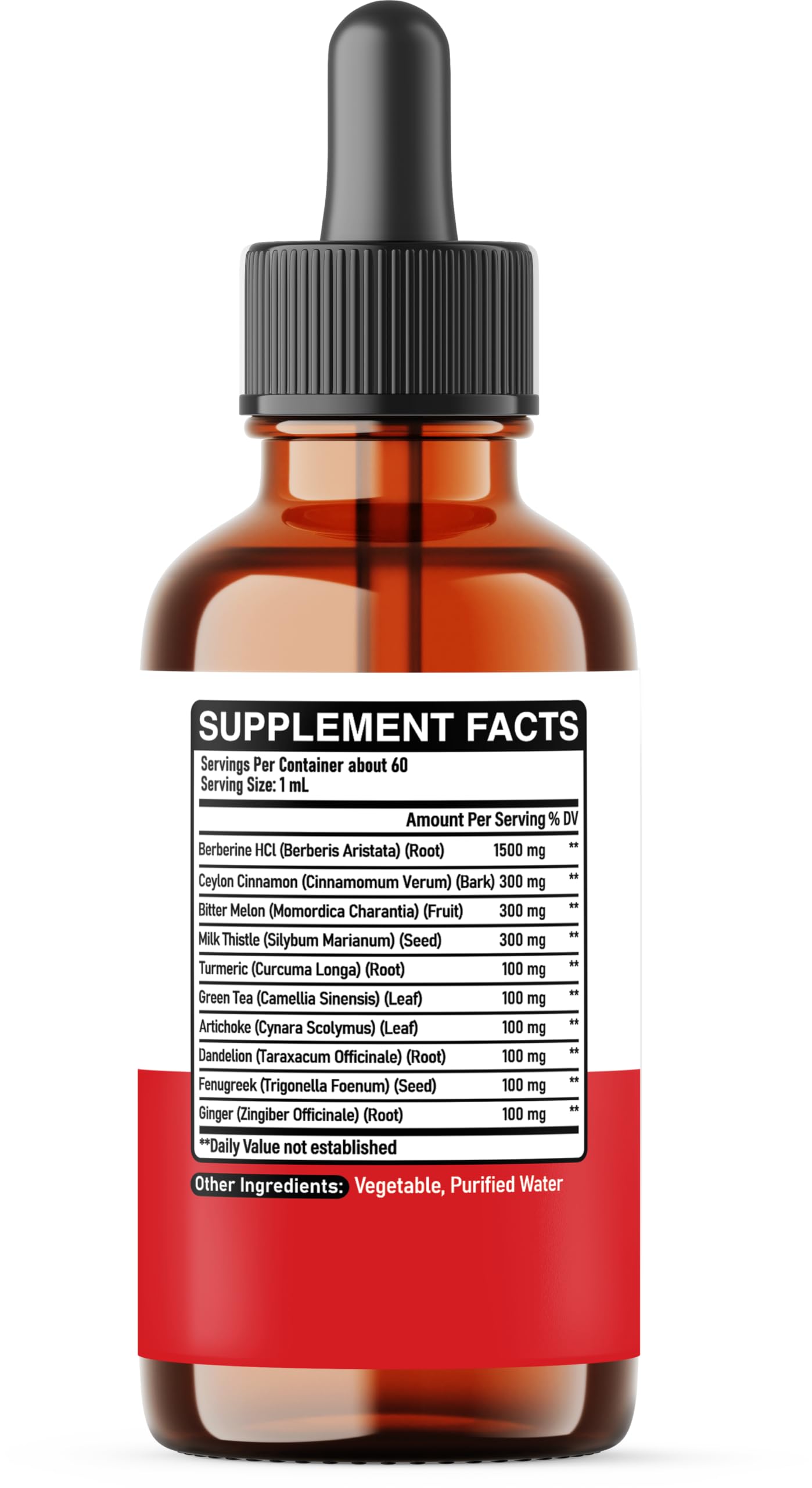 DEDICAD 10in1 Berberine HCl Drops - Liposomal Berberine Liquid - Activator Berberine with Ceylon Cinnamon, Bitter Melon, and 7 More - 60ml DEDICAD uk supplements