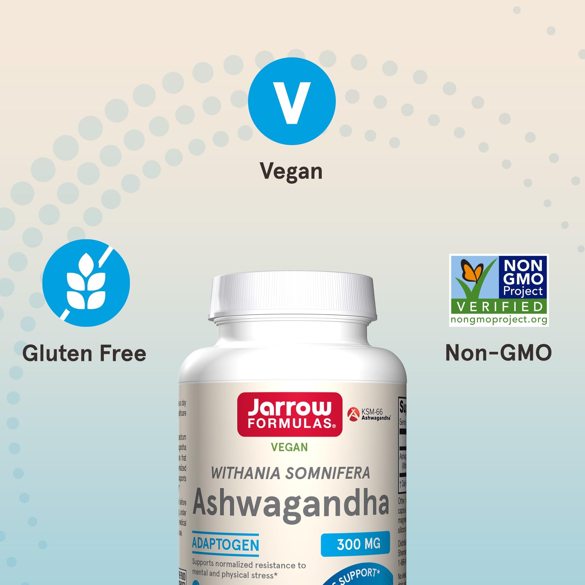 Jarrow Formulas Ashwagandha Capsules, 300 mg Supplement Supports Normalized Resistance to Mental and Physical Stress, 120 Veggie Capsules, 60 Day Supply Jarrow Formulas uk supplements