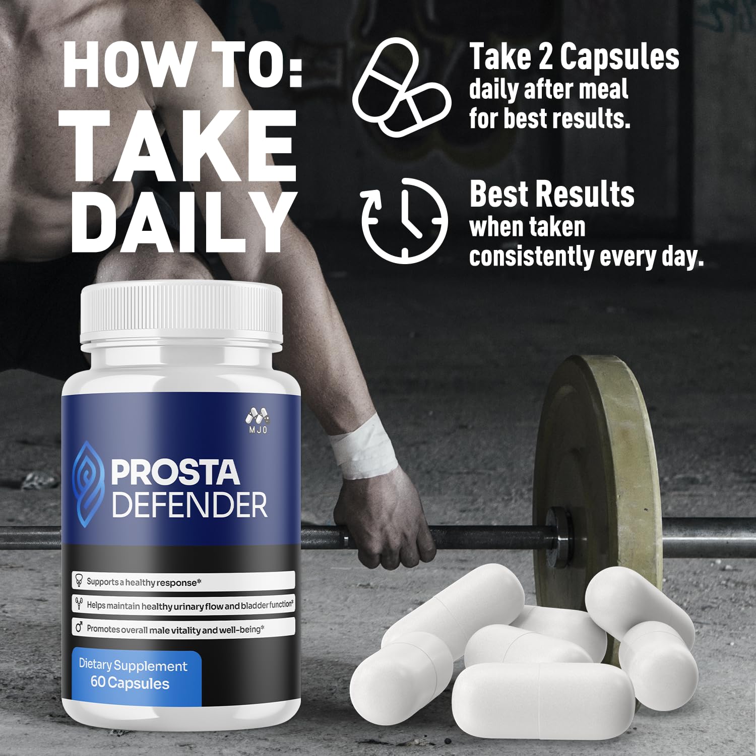 (3 Pack) Prosta Defender Capsules, Official Prostadefender Pills with All Natural Ingredients, Advanced Overall Health and Wellness Supplement, Natural Maximum Strength Vitamin Formula (180 Capsules) MJO uk supplements