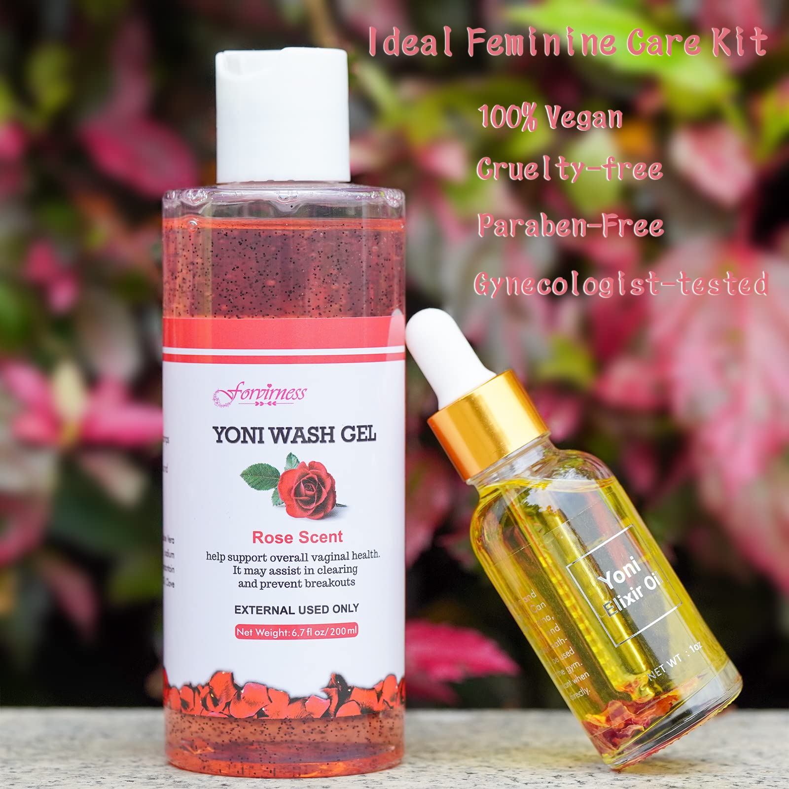 forvirness Feminine Wash & Natural Yoni Oil Set, Vaginal Wash with Cleaning Factor - Remove Odor forvirness uk supplements