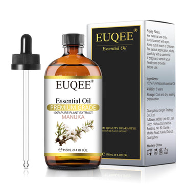 EUQEE Manuka Essential Oil 118ml Large Capacity Pure Manuka Oil with Glass Dropper for Skin EUQEE uk supplements