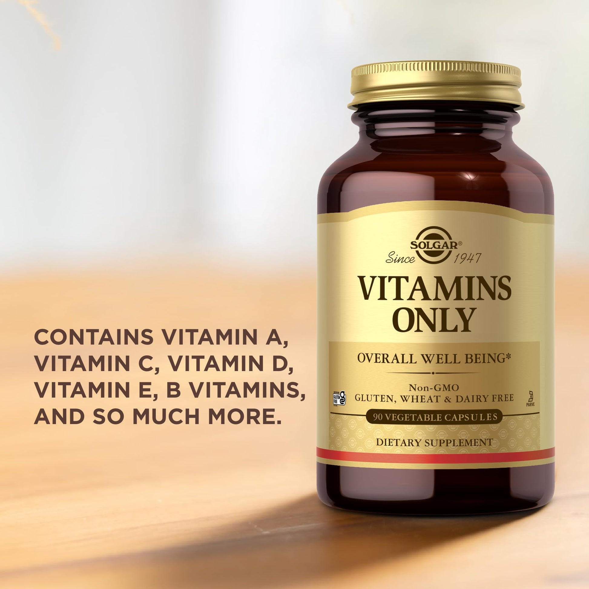 Solgar - Vitamins Only, 90 veggie caps Solgar uk supplements