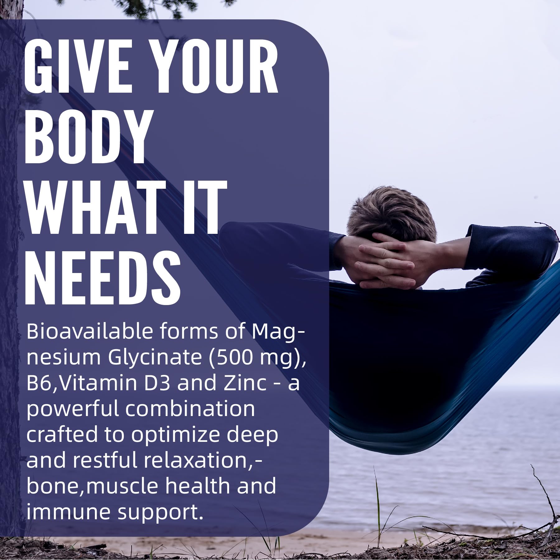 Magnesium Glycinate 500mg/250mg for Adults Teens - Plus D3,B6 & Zinc - Magnesium Glycinate Gummies,High Absorption - Support for Relaxation,Brain,Bone & Immunity Health - Sugar Free - 120Cts Lerinettia uk supplements