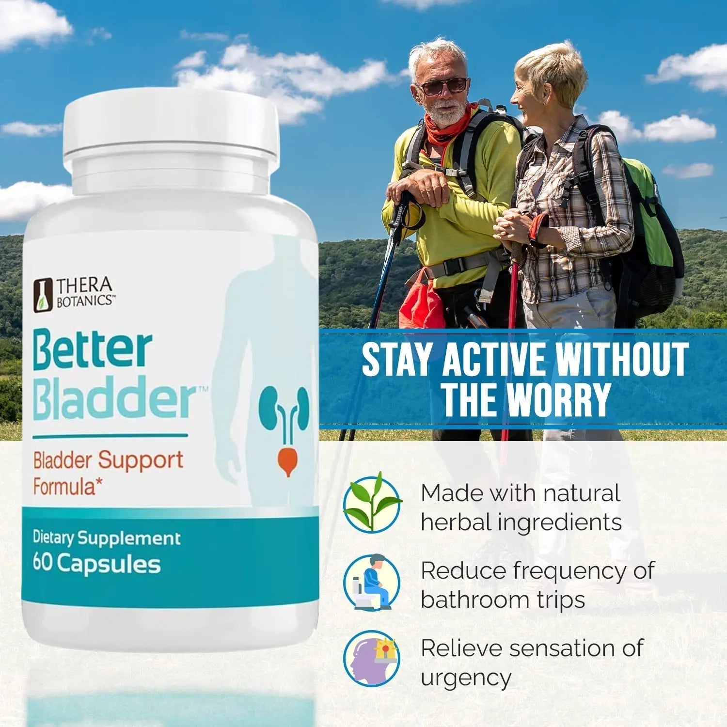 Better Bladder Control Supplement for Women & Men – Bladder Support Supplement to Help Reduce Urinary Leaks, Frequency & Urgency - 60 Count (1 Bottle) Better Bladder uk supplements
