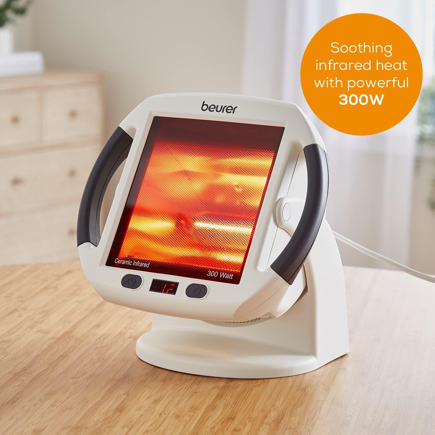 Beurer IL50 Infrared Heat Lamp Heated Red Light Therapy Lamp for Body, Face, Sinuses, & Skin - Effective Beurer uk supplements