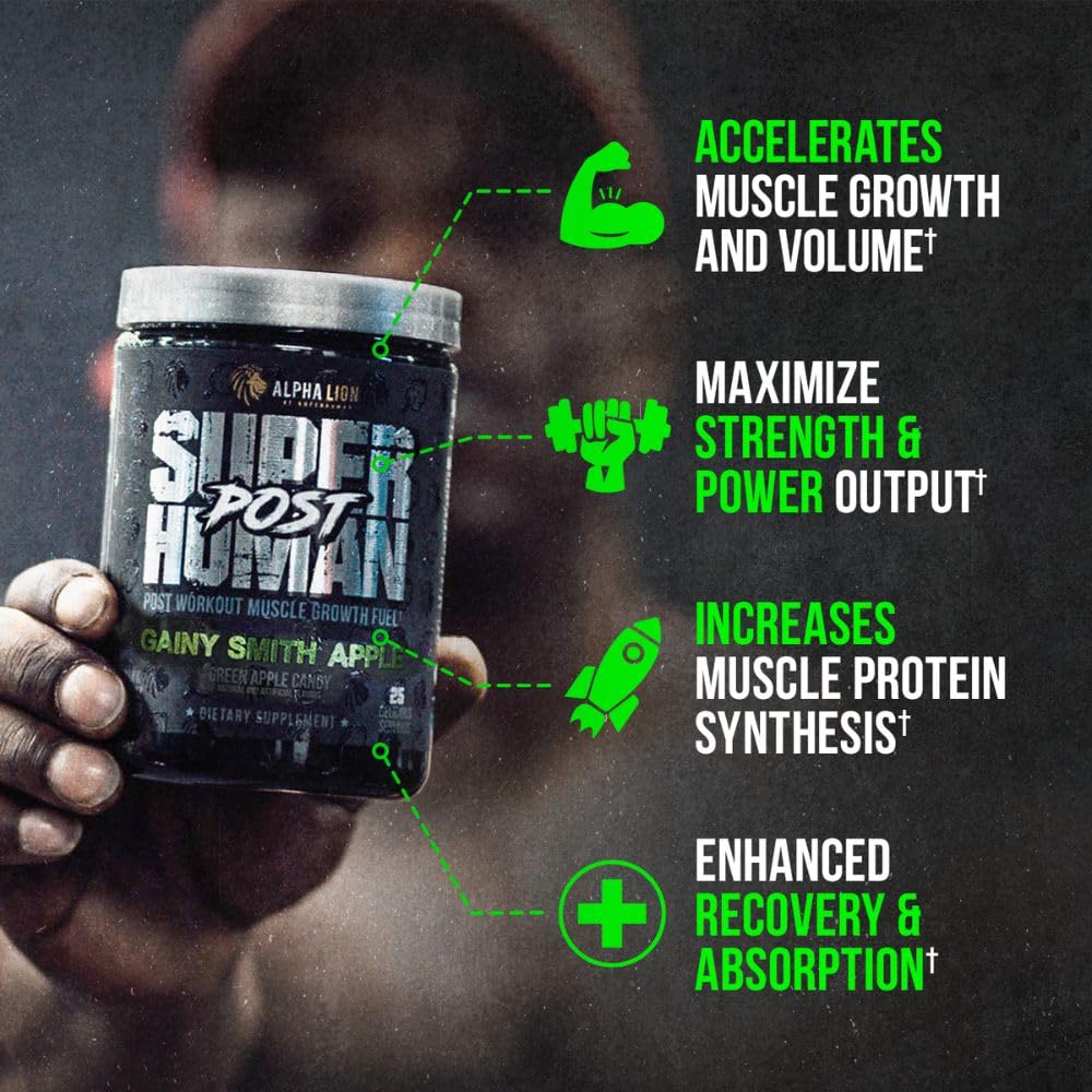 ALPHA LION Superhuman Pre Workout Powder & Post Workout Recovery Bundle, Sustained ALPHA LION uk supplements
