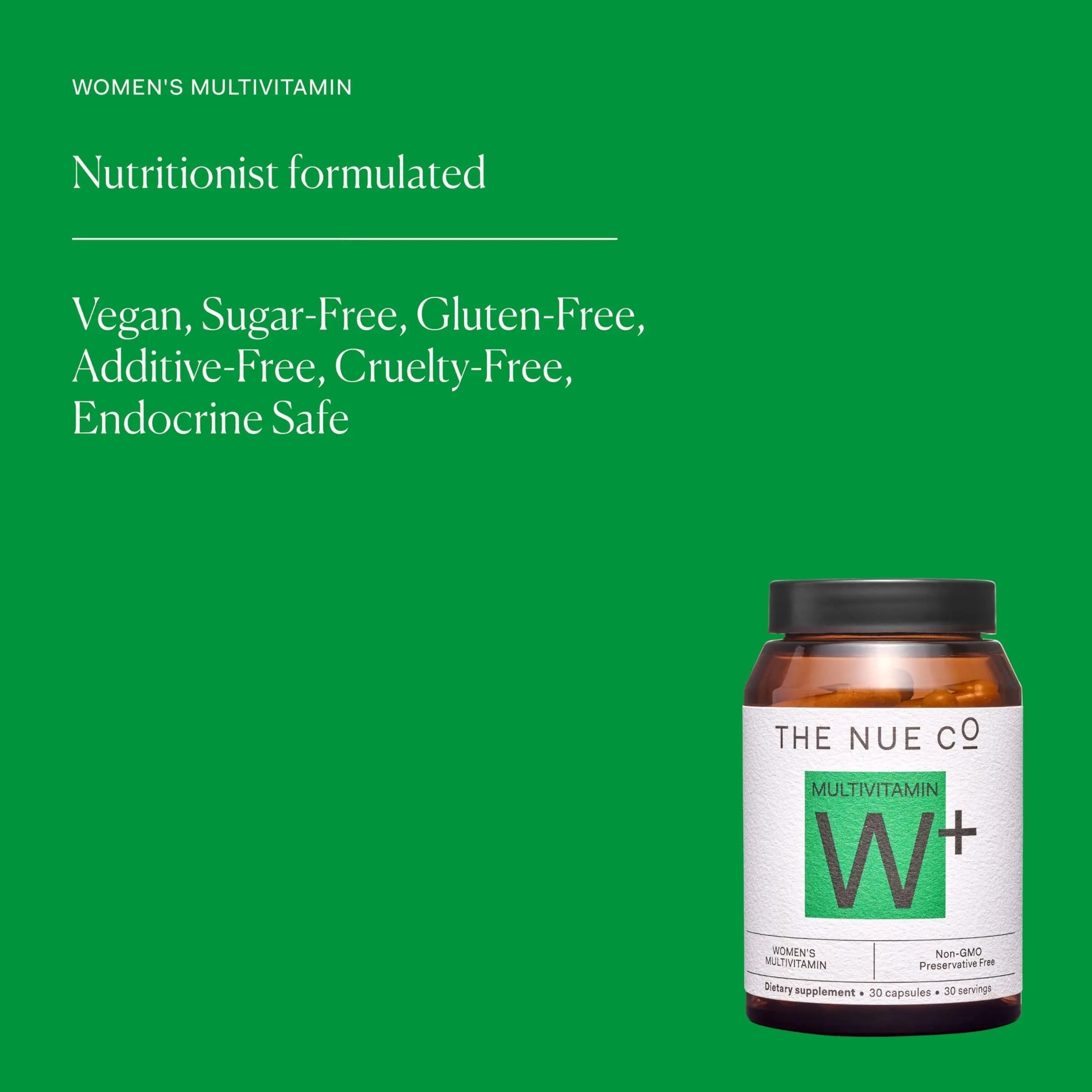 The Nue Co. Women's MULTIVITAMIN Supplement- Supports Energy, Immunity, Focus, Vegan, Gluten Free, 30 Capsules The Nue Co uk supplements