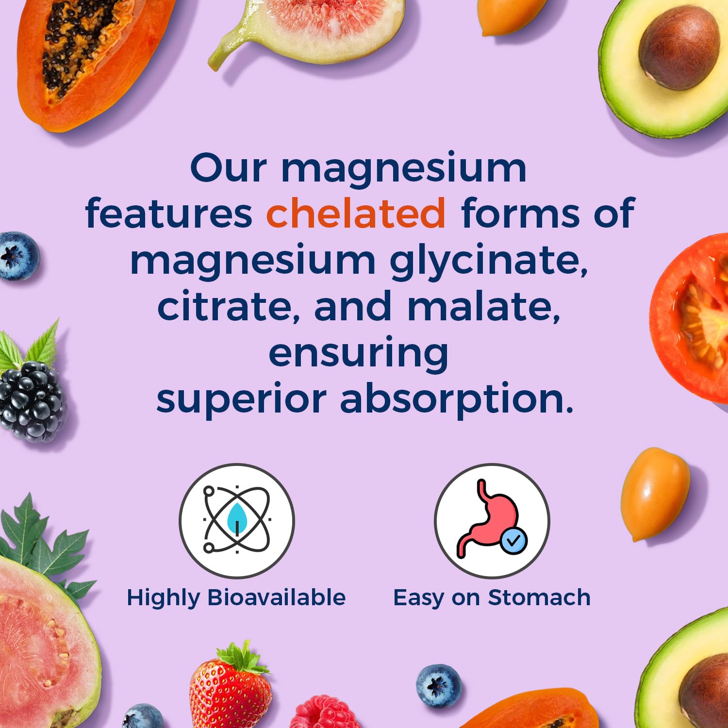 Vitalitown Magnesium Complex | Chelated Easily Absorbed Magnesium Glycinate Citrate Malate | Buffered | 210mg Elemental Mag | Sleep, Nerve, Digestion, Energy | Non-GMO 240 Veg Caps Vitalitown uk supplements