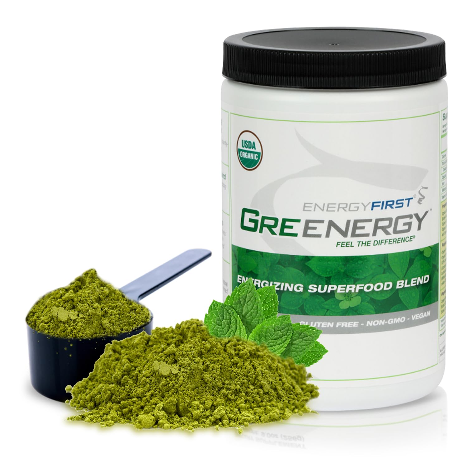 EnergyFirst Energize and Detoxify Greenergy Organic Superfood Powder - Vegan, Gluten-Free, Sugar-Free, Non-GMO - 30 Servings for Daily Energy & Immunity Boost! EnergyFirst uk supplements
