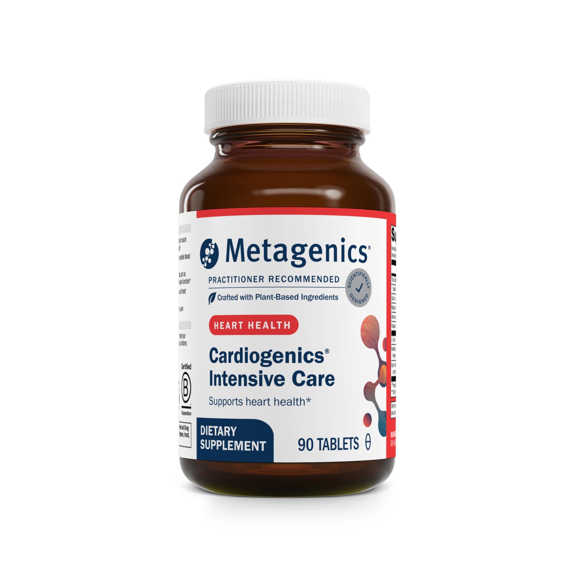 Metagenics Cardiogenics Intensive Care - Heart Health Supplement* - with Arjuna Bark, Hawthorn Leaf, Magnesium, Calcium, Selenium & Amino Acids - SupportsHealthy Circulation* - 90 Tablets Metagenics uk supplements
