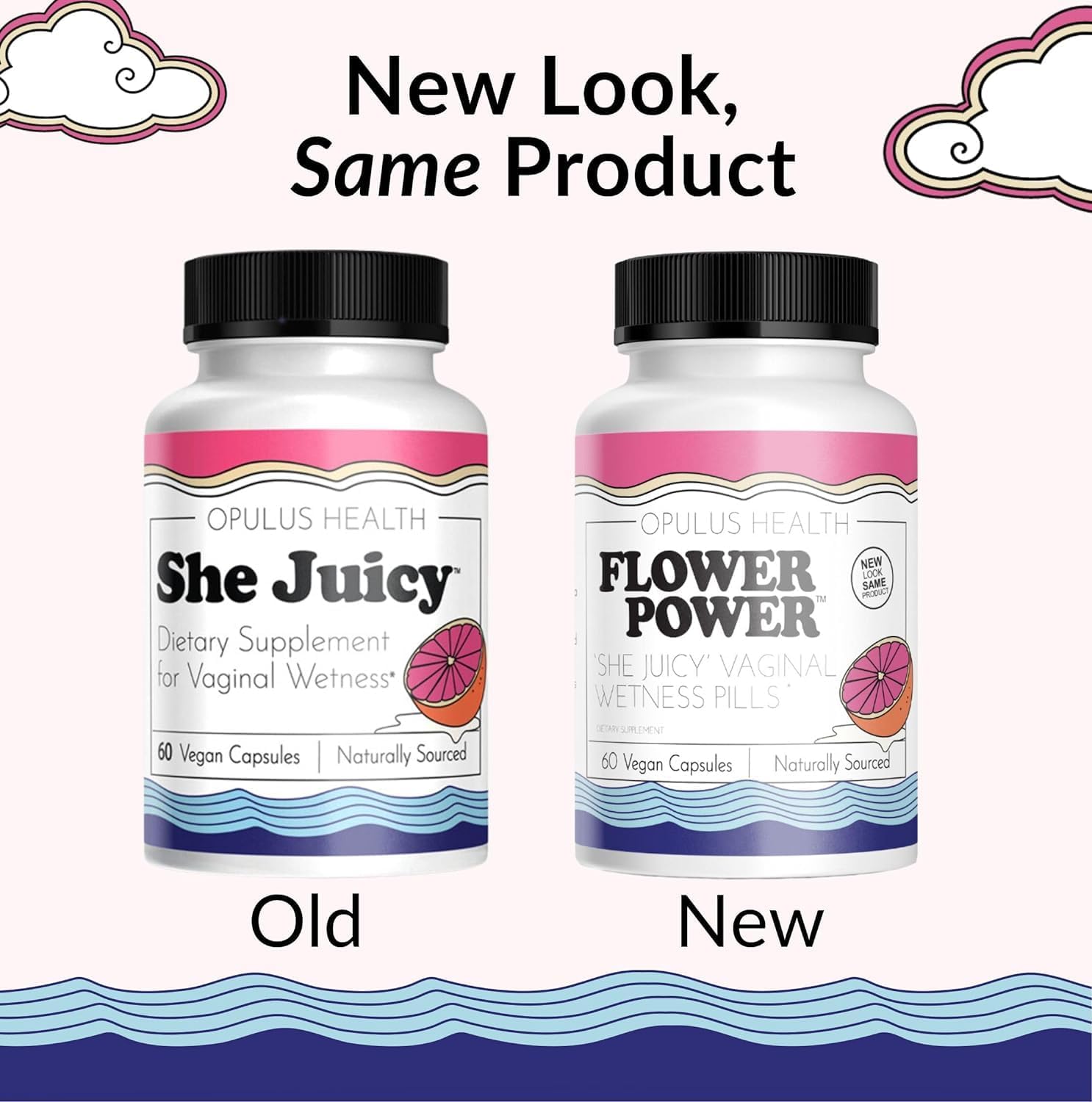 Flower Power ‘She Juicy’ Supplement for Vaginal Health | Slippery Elm Bark | Feminine Flower Power uk supplements