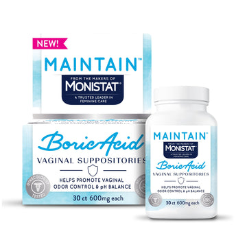 from The Makers of Monistat, Maintain Boric Acid Suppositories for Women, 600 Mg of Boric Acid, 30 Ct, 1 Pack Monistat uk supplements