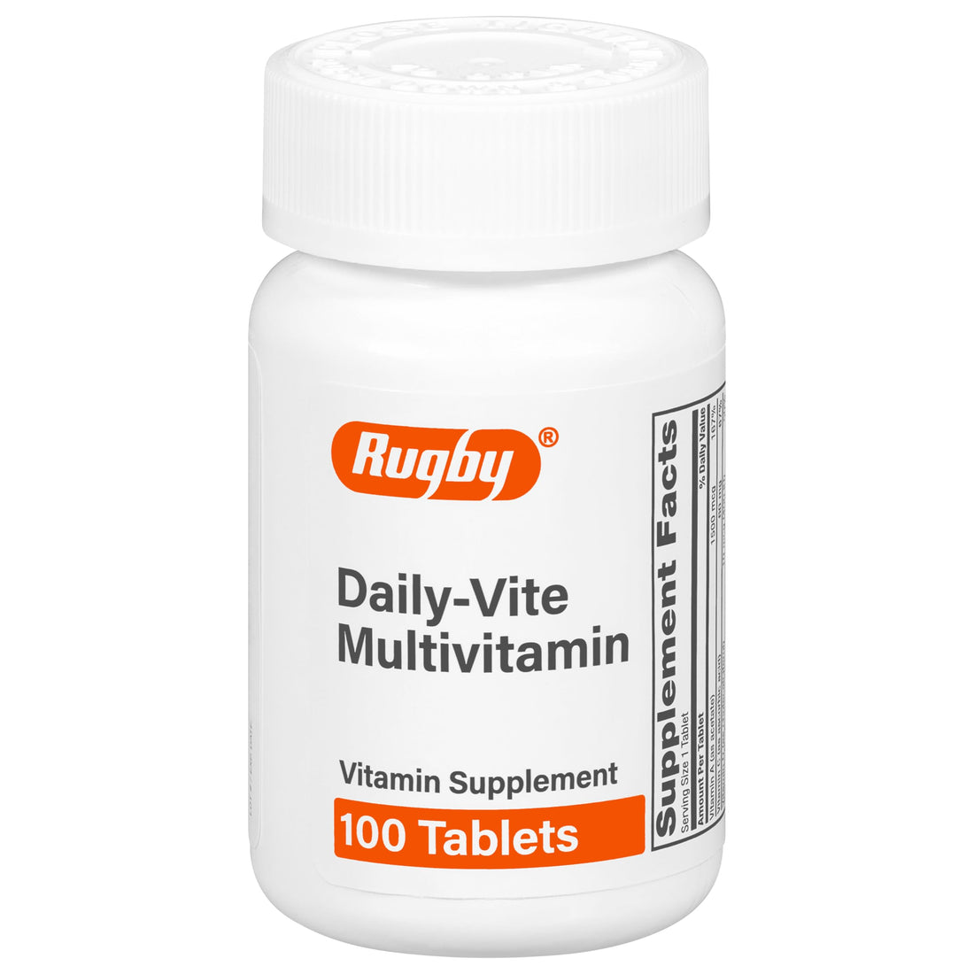 Rugby Daily-Vite Multivitamin - Daily Vitamin Supplement - 100 Tablets (1 Pack) RUGBY LABORATORIES uk supplements