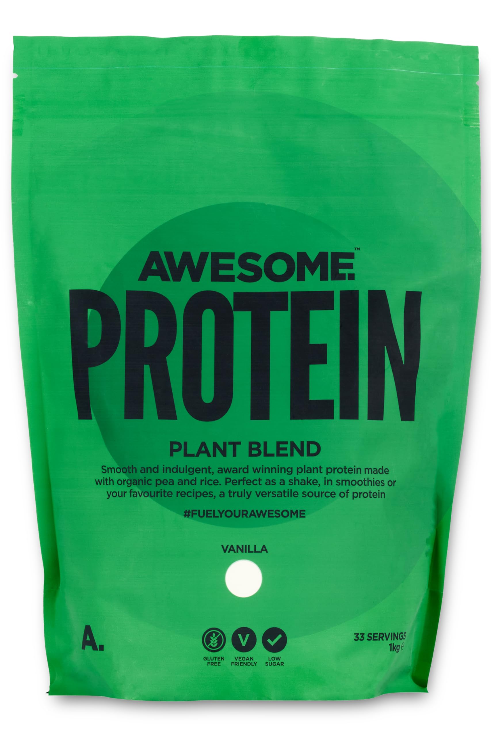 Vanilla Awesome Protein Powder by Ben Coomber | 1kg Vegan Organic Flavoured Protein Ben Coomber uk supplements