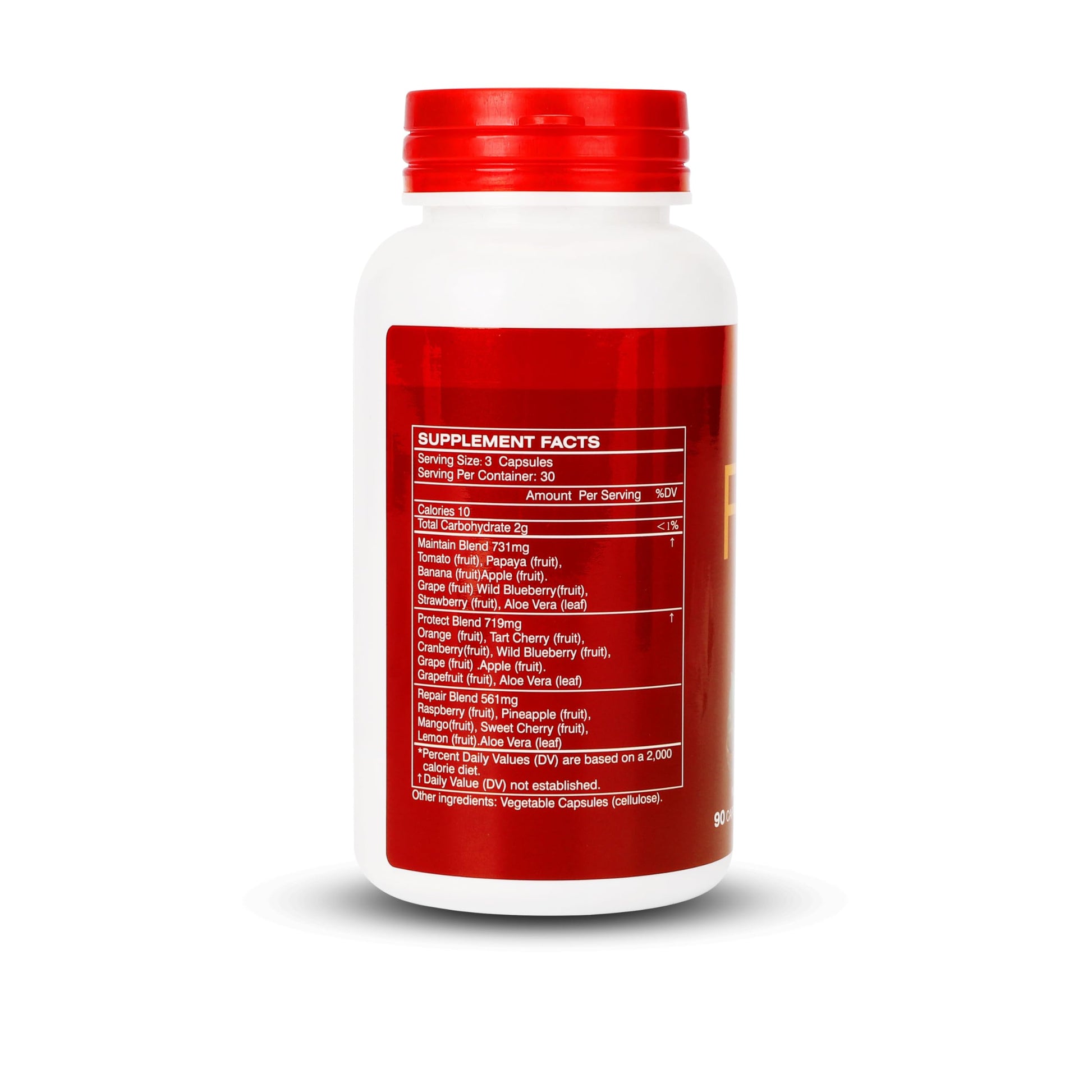 Fruit and Veggies Supplement Ingredients Natural – 4 Bottles 360 Total Vegetarian Capsules | Balance of Natural 16+18 Whole Fruits & Veggies Blend | Fresh Superfood Formula with Vitamins and Minerals JulyDeer uk supplements