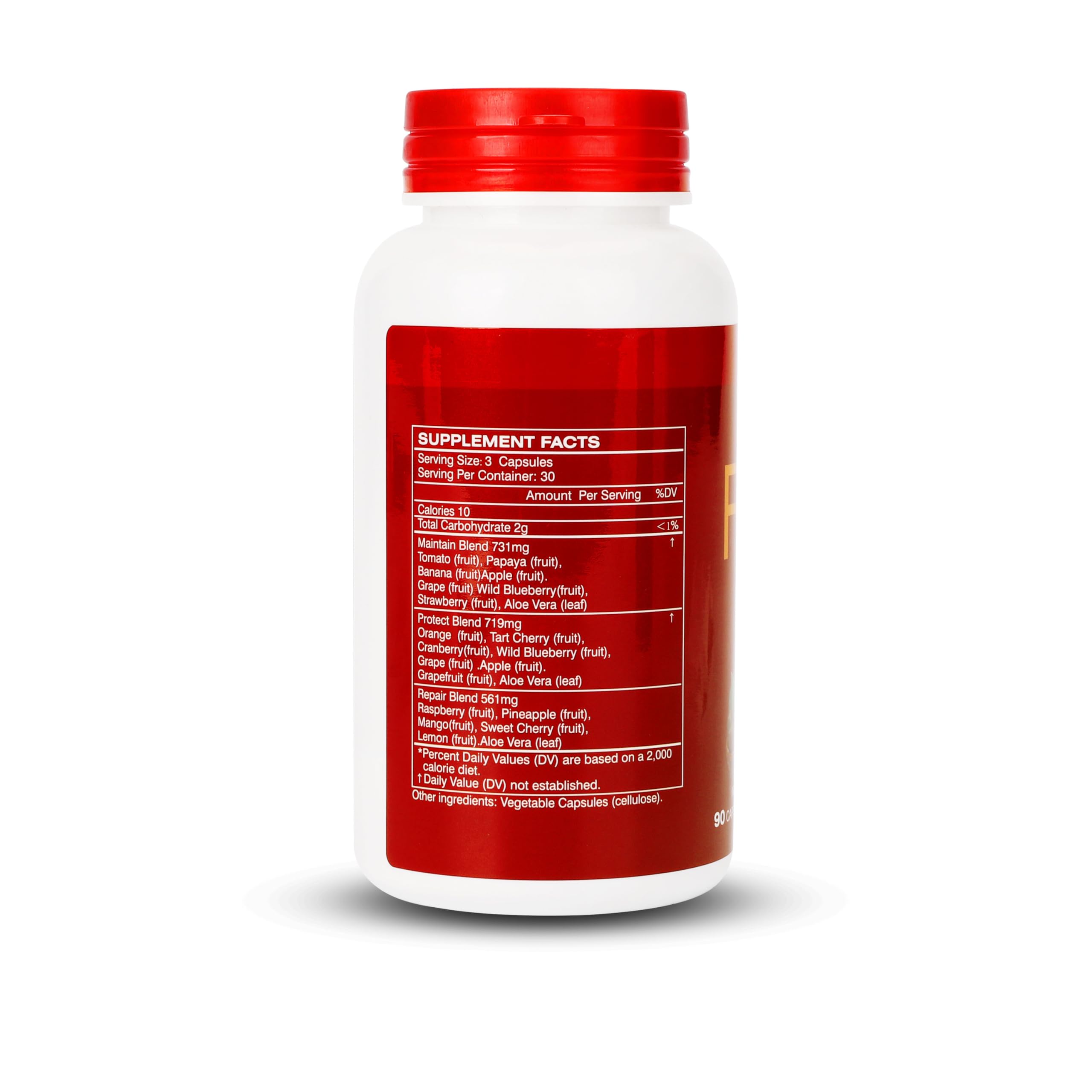 Fruit and Veggies Supplement Ingredients Natural – 4 Bottles 360 Total Vegetarian Capsules | Balance of Natural 16+18 Whole Fruits & Veggies Blend | Fresh Superfood Formula with Vitamins and Minerals JulyDeer uk supplements
