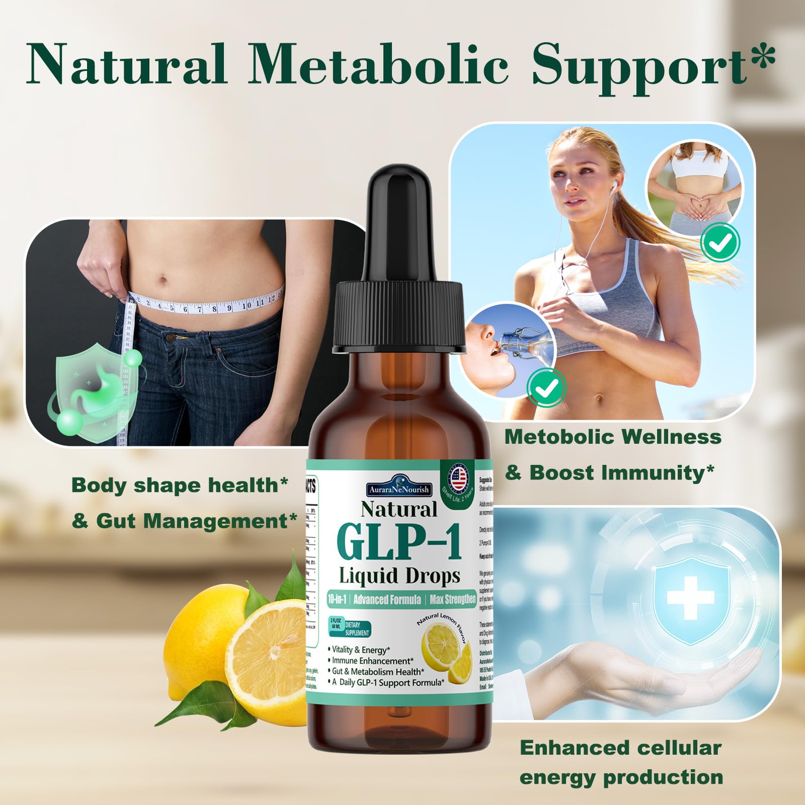 Berberine Supplement for Women and Men, 10-in-1 Formula w. Ceylon Cinnamon, Prebiotic Fiber & Green Tea Extract | Supports Metabolic Wellness, Gut & Digestive Health | Vegan, Gluten-Free AuraraNeNourish uk supplements