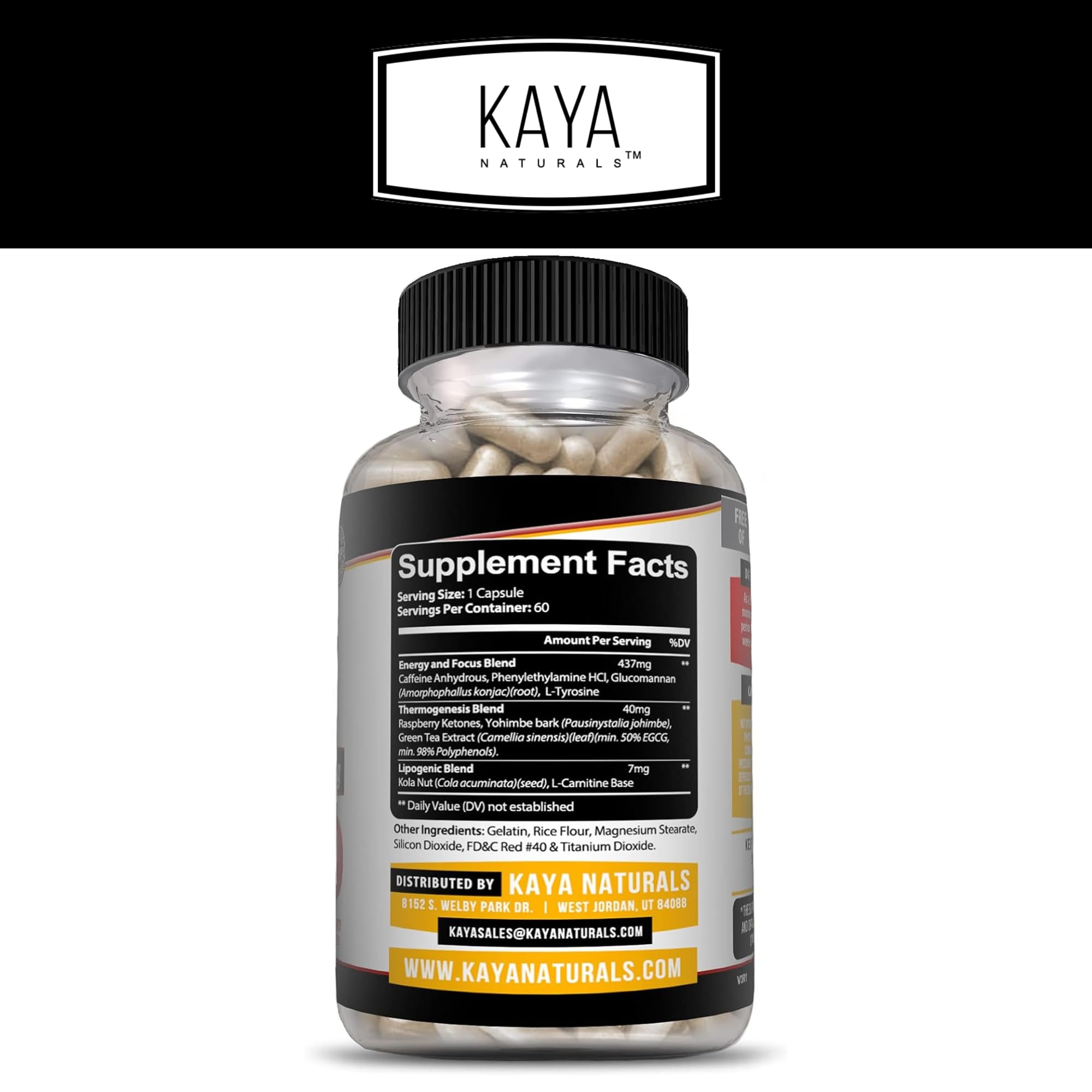 Kaya Naturals Oxy Burn - Weight Loss Pills for Women & Men - Appetite Suppressant Kaya Naturals uk supplements