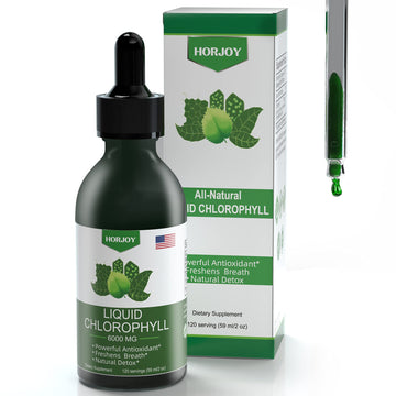 Chlorophyll Liquid Drops - 100% Natural Energy Booster and Immune Support - Internal Horjoy uk supplements