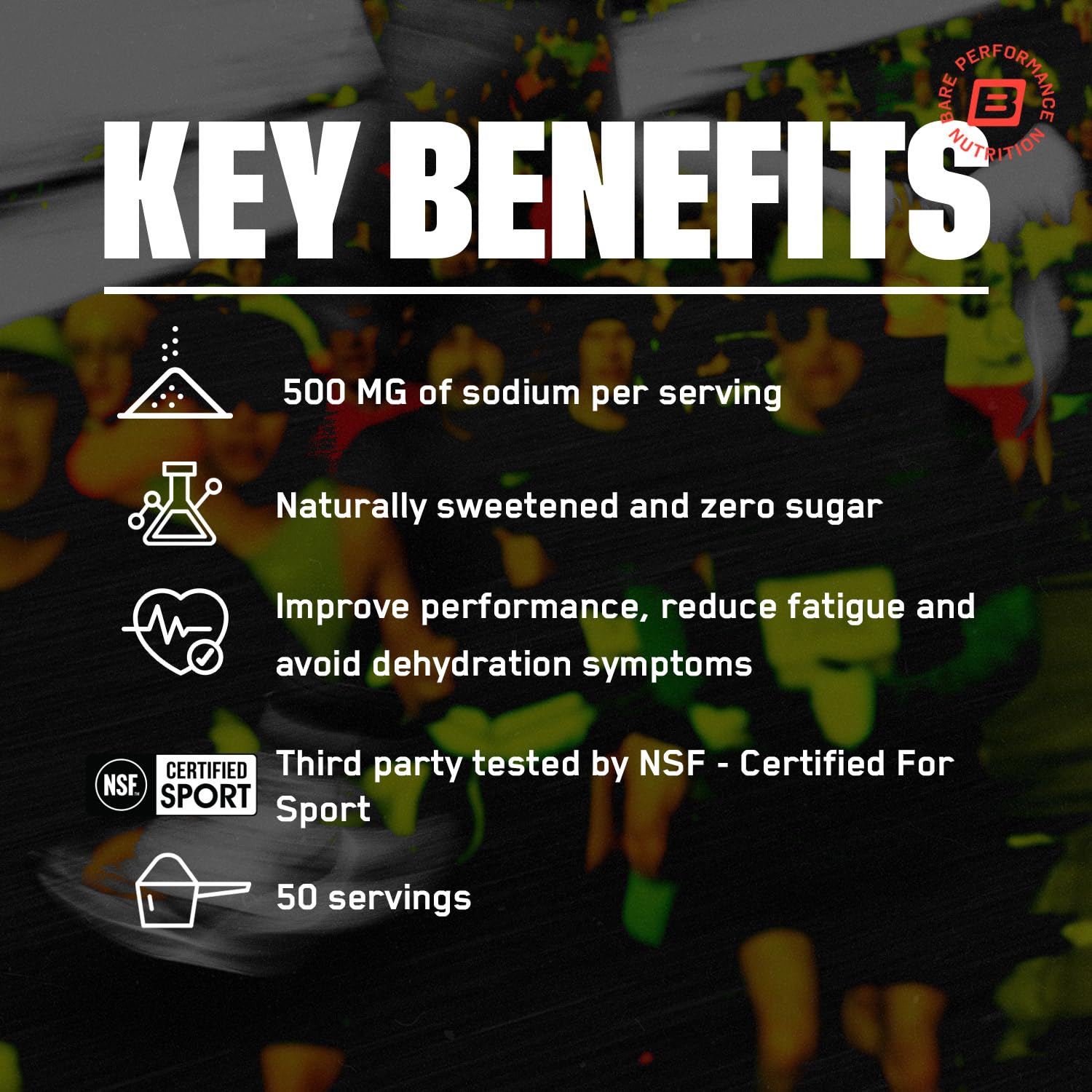 BARE PERFORMANCE NUTRITION BPN Electrolytes Hydration Drink Mix | Sugar Free Electrolyte Powder | 500mg Sodium per Serving | Naturally Sweetened | Strawberry, 50 Servings BARE PERFORMANCE NUTRITION uk supplements
