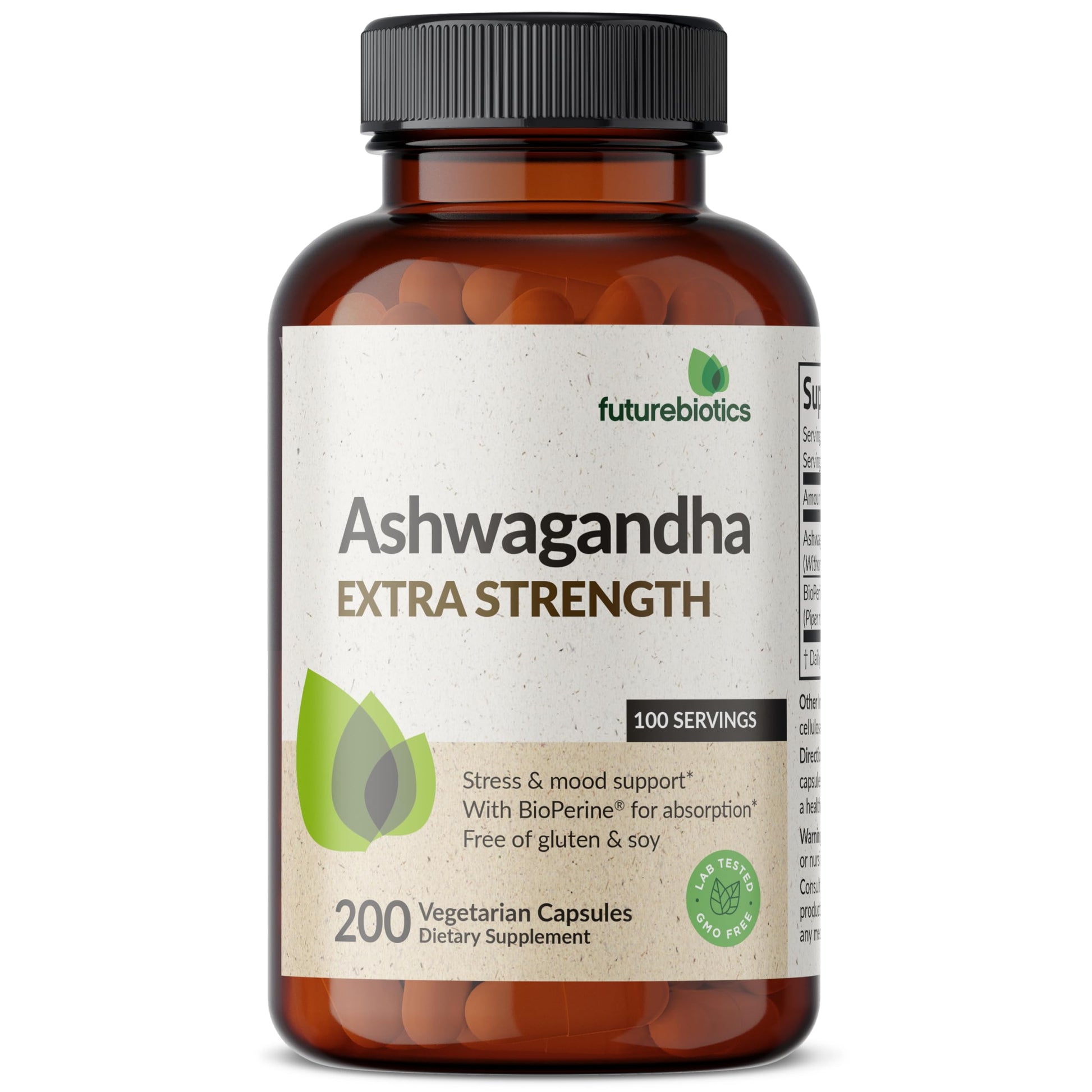 Futurebiotics Ashwagandha Extra Strength Stress & Mood Support with BioPerine Futurebiotics uk supplements