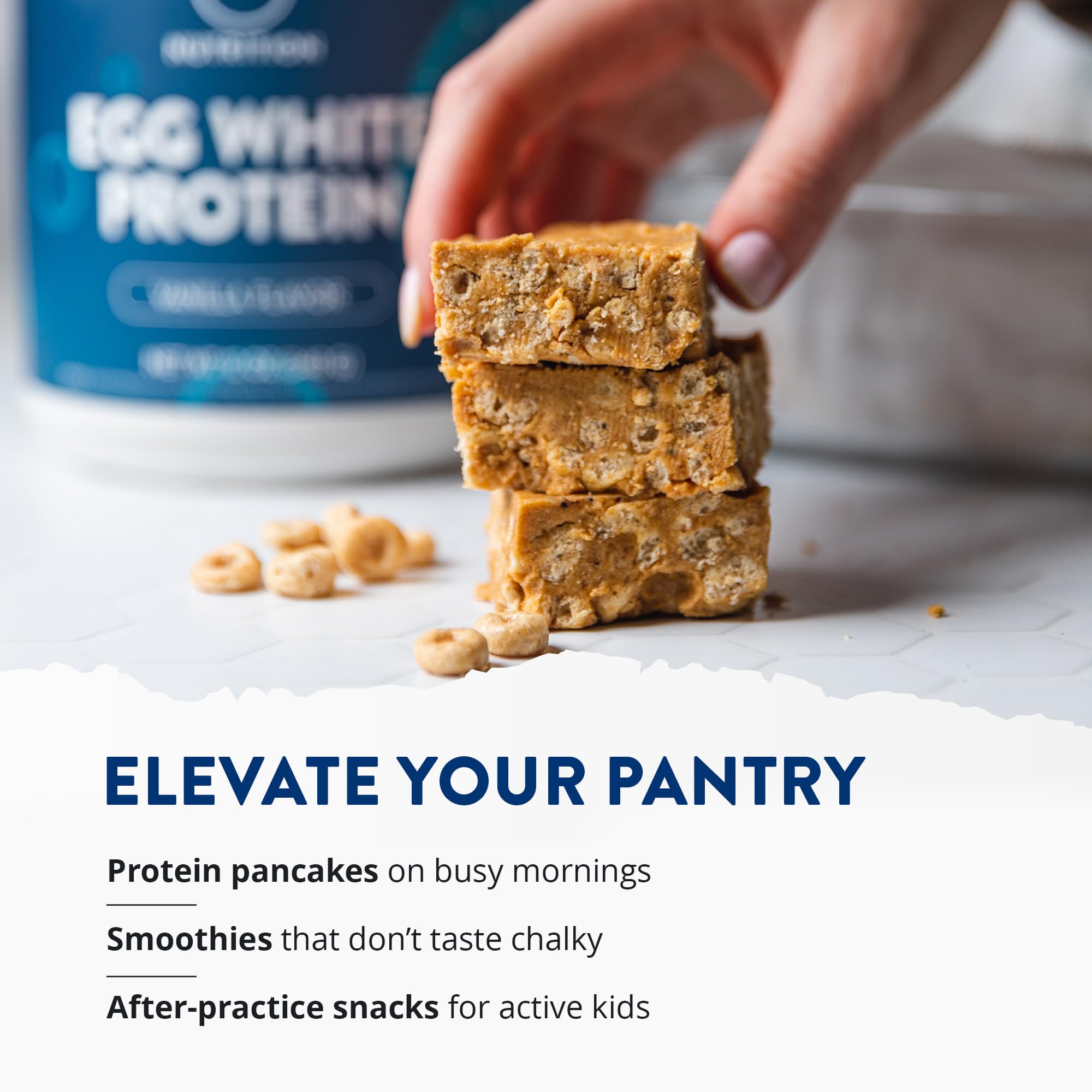 MRM Nutrition Egg White Protein - Sugar Free Vanilla Flavored Powder, 23g Fat-Free Protein with Digestive Enzymes, Free of Dairy, Gluten, and Soy, High Biological Value - 20 Servings MRM uk supplements