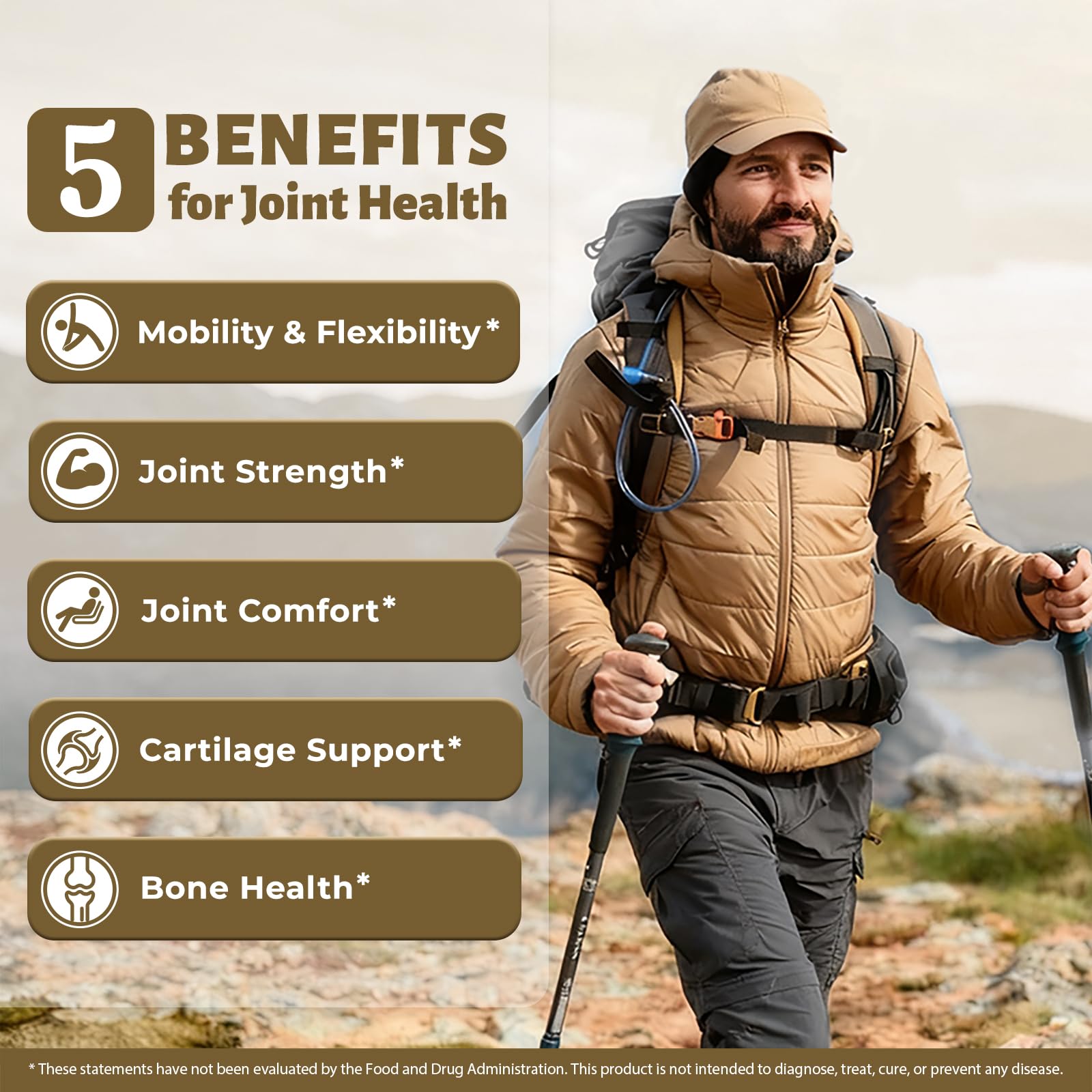 DR. CROWN Joints Health Suppplement, Glucosamine Chondroitin MSM - Joint Support Supplement for Women and Men with Turmeric, MSM &Boswellia, for Cartilage, Joint Health and Flexibility - 120 Capsules DR. CROWN uk supplements