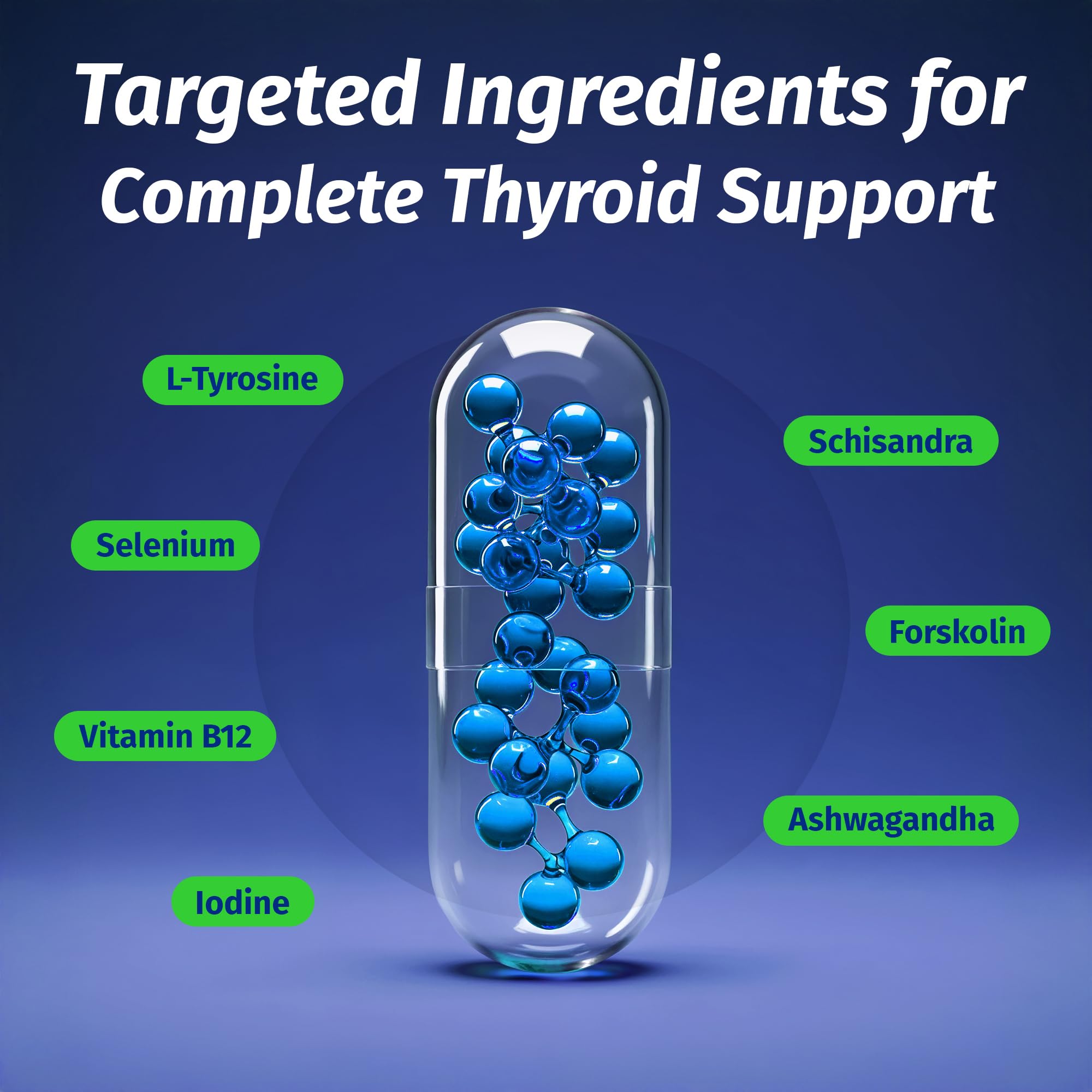 1 Body Thyroid Support Supplement for Women and Men, Selenium with Iodine, Zinc, B12, Ashwagandha and L-Tyrosine, Supports Hormone Health, Energy and Metabolism, 30 Day Supply 1 Body uk supplements