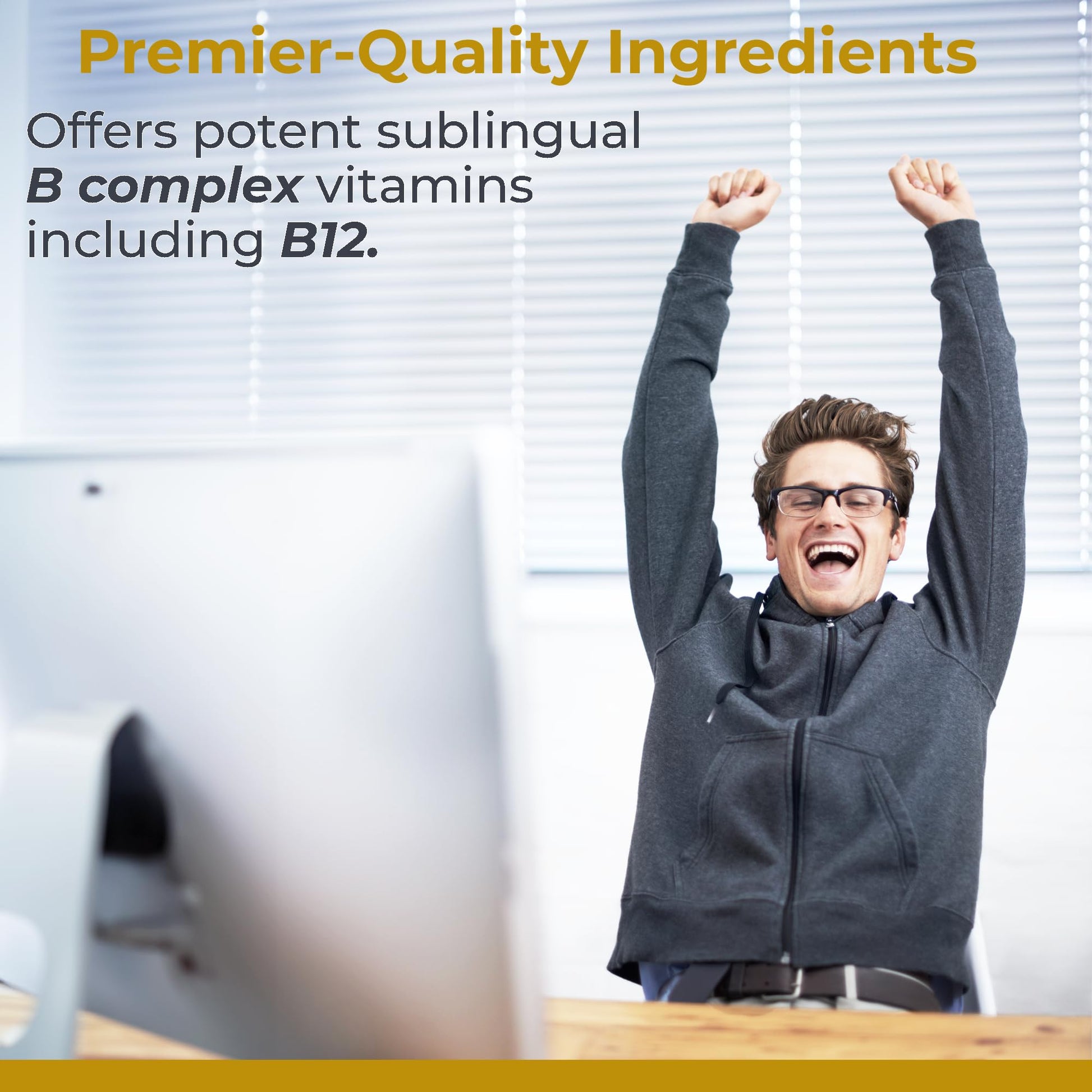 Premier Research Labs Max B-ND Liquid Vitamin - B-Complex for Liver & Brain Health - Sublingual Drops for Energy, Immune & Adrenal Support - 2 fl oz - Thiamin, B12, B6 & More - for Men, Women Premier Research Labs uk supplements